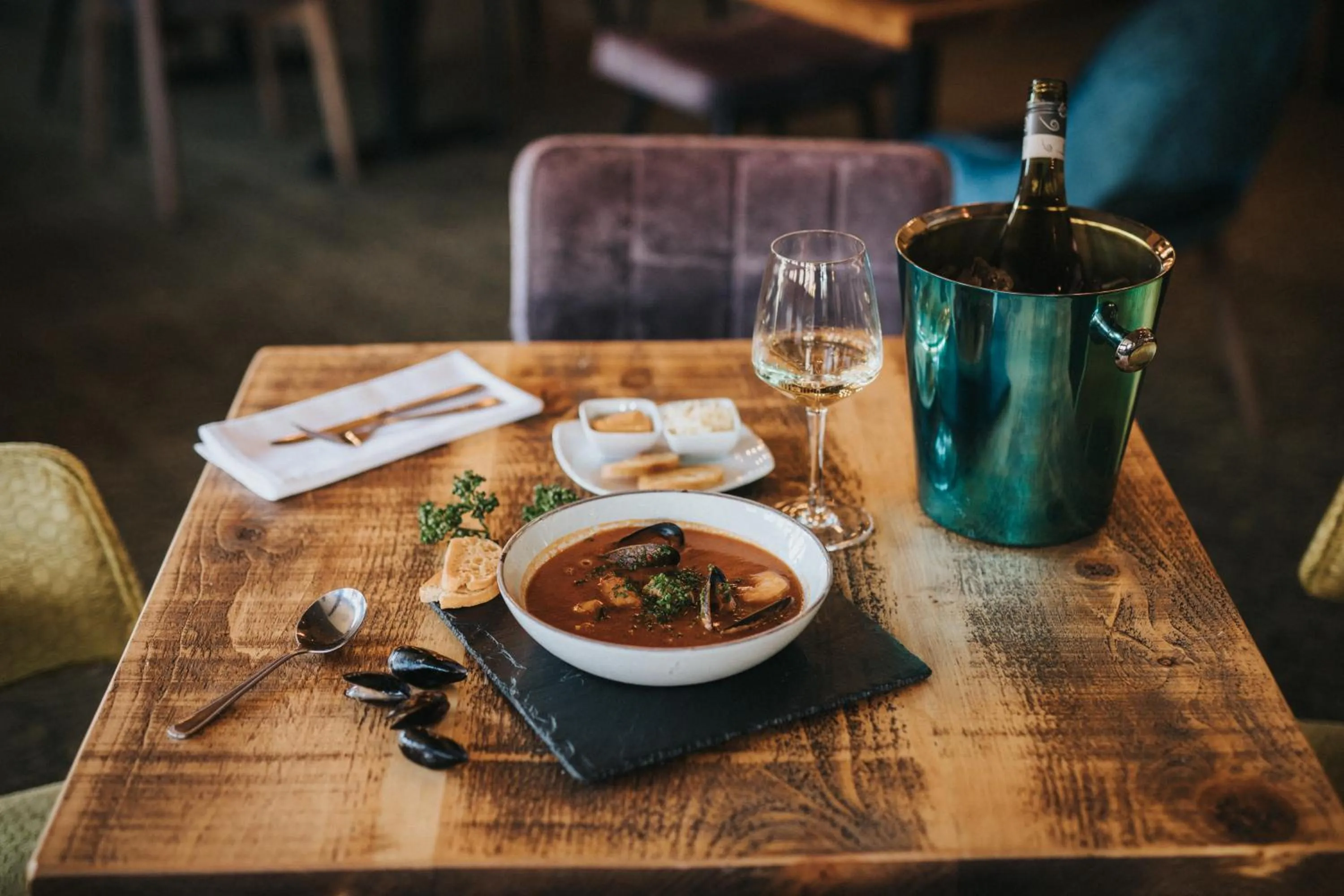 Food and drinks in Hall Farm Hotel And Restaurant