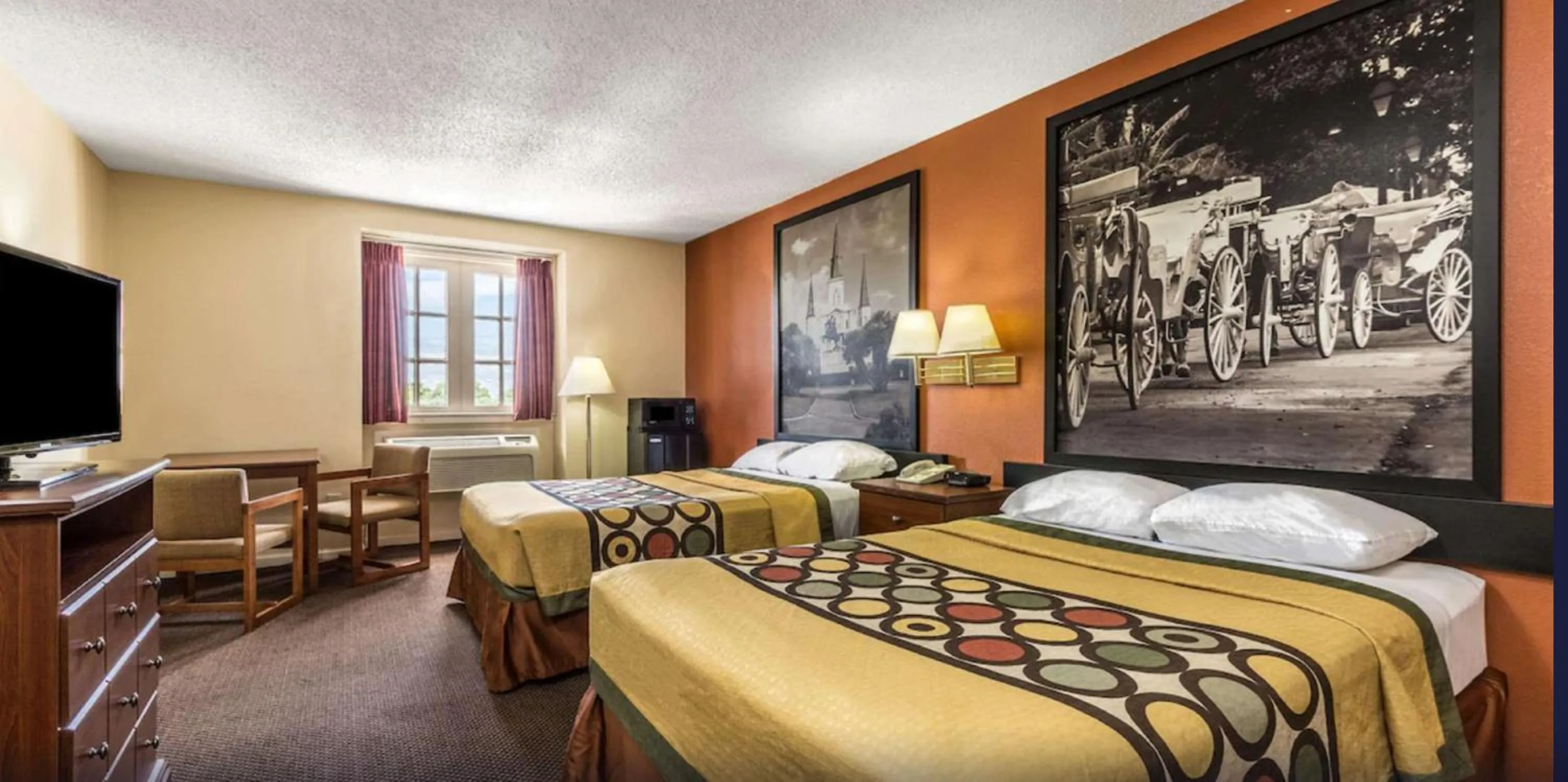Bed in Super 8 by Wyndham New Orleans