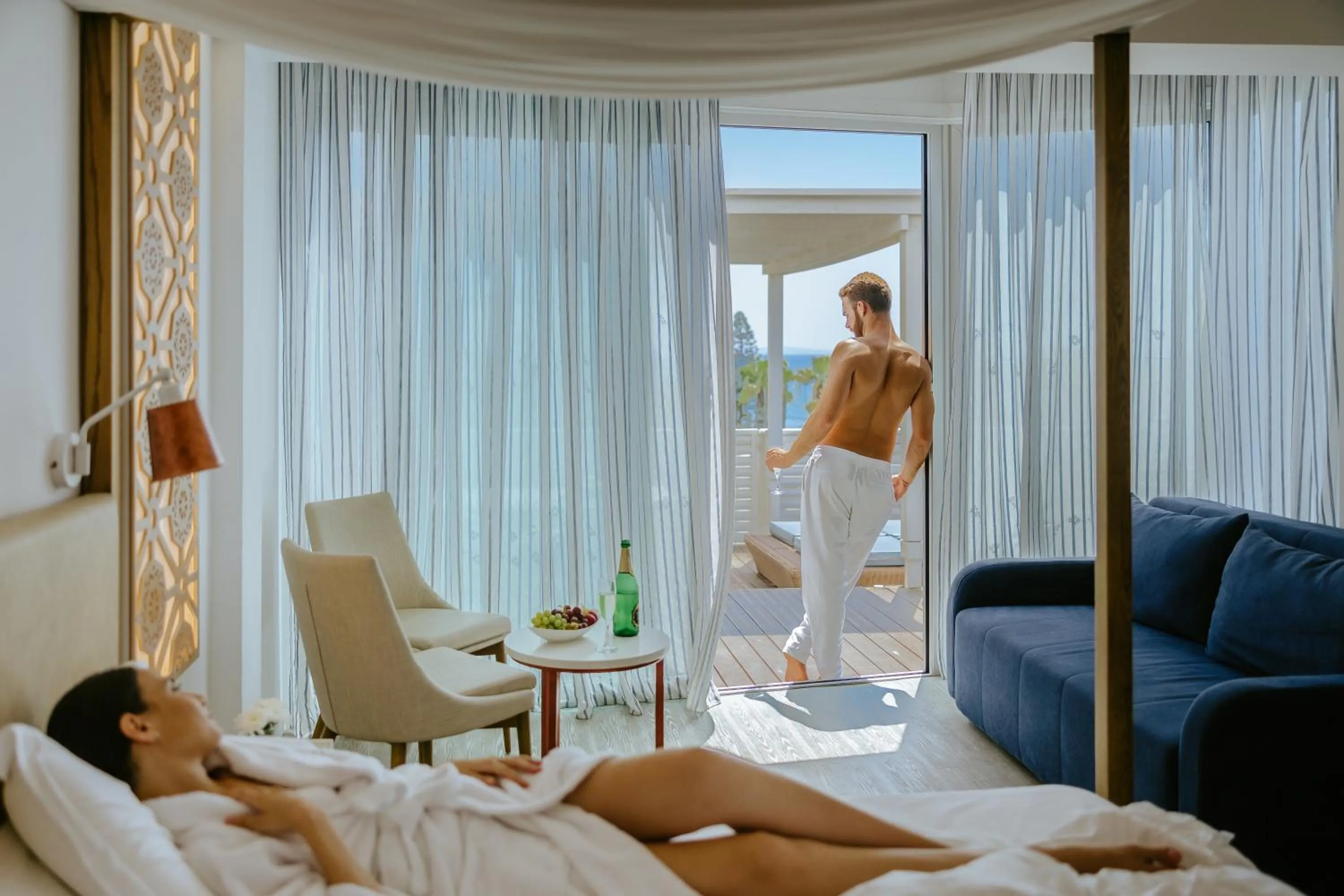 Bedroom in Lordos Beach Hotel & Spa