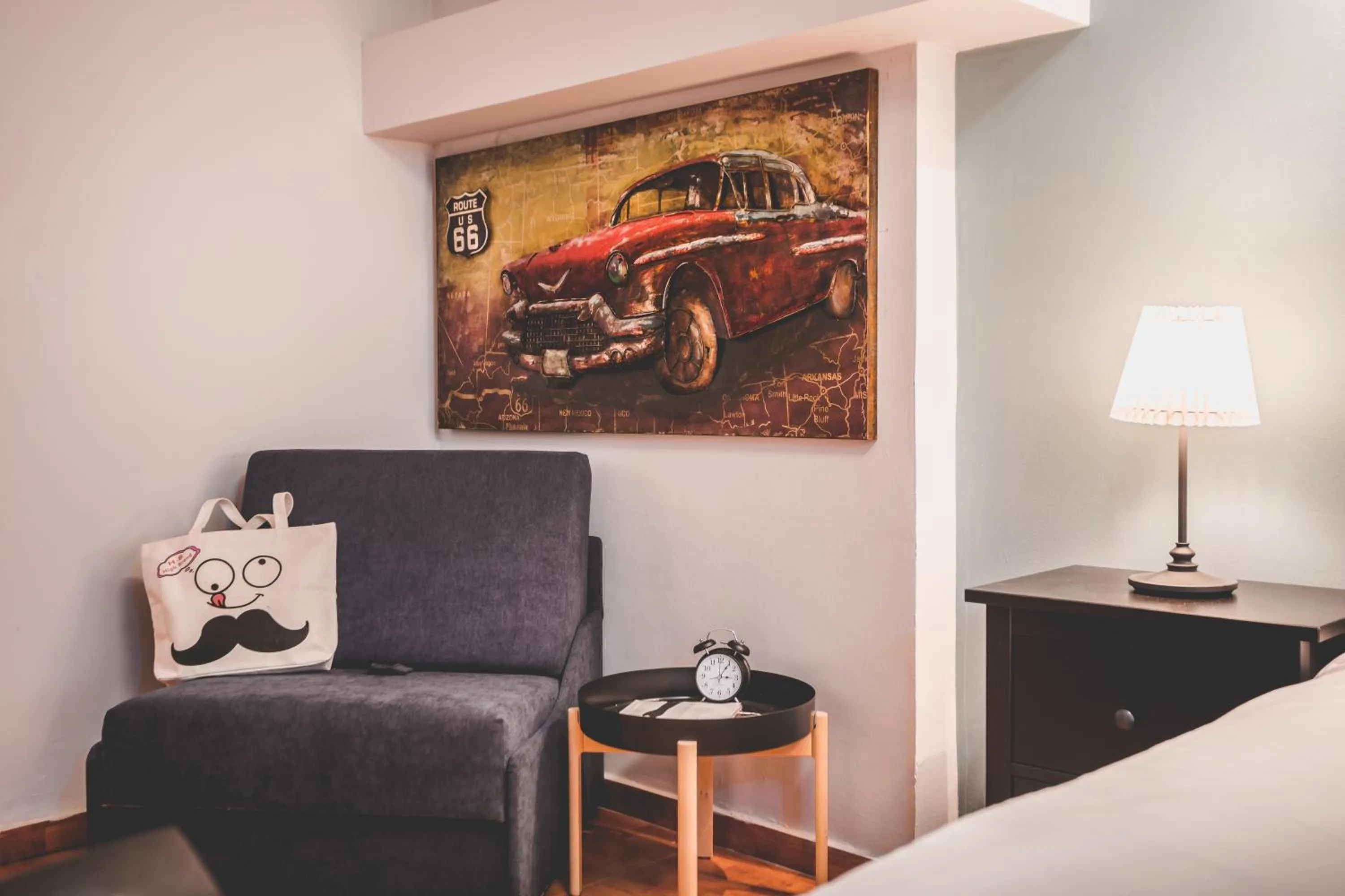 Living room, Bed in Avital Hotel