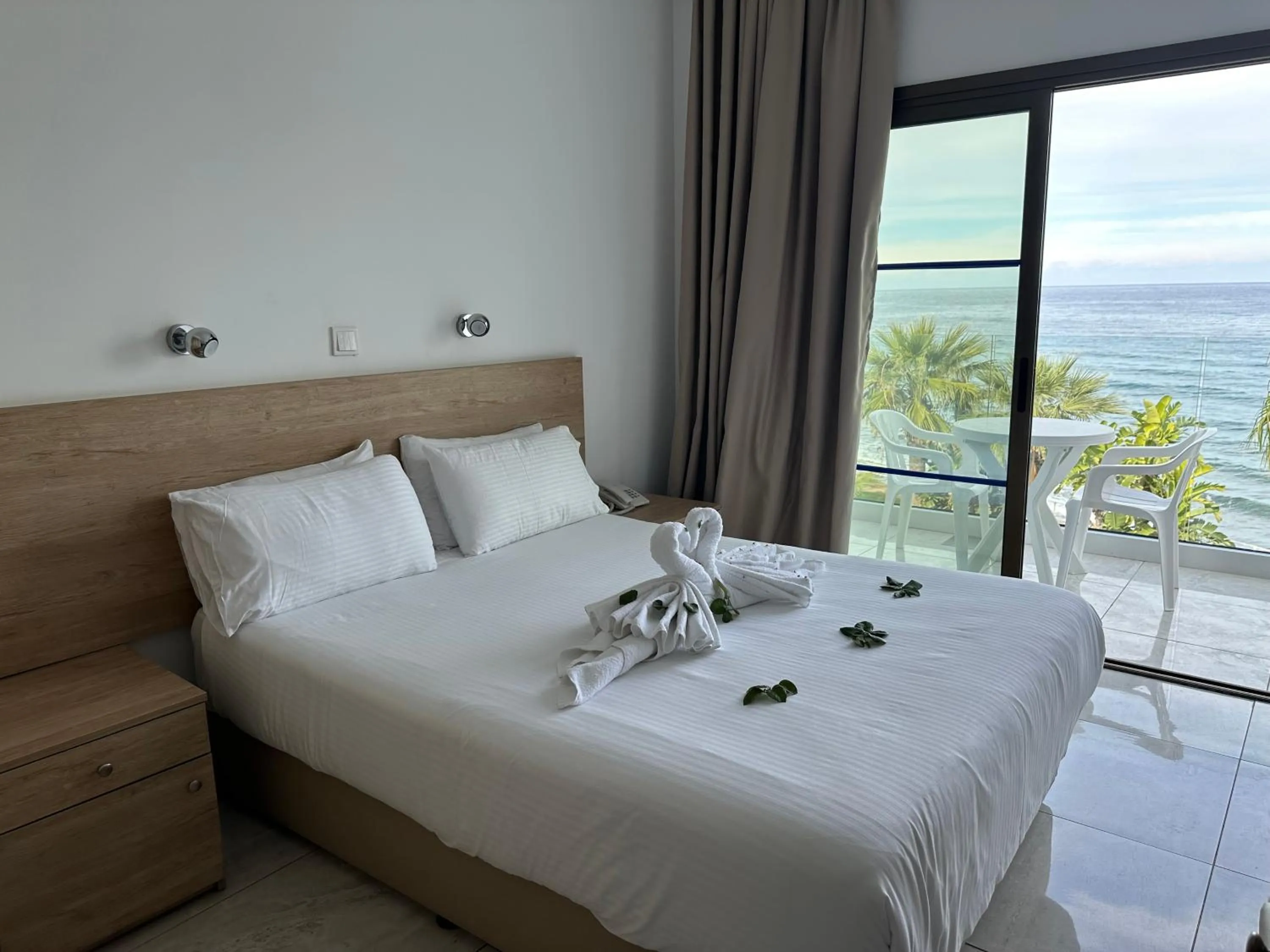 Bed in Souli Beach Hotel