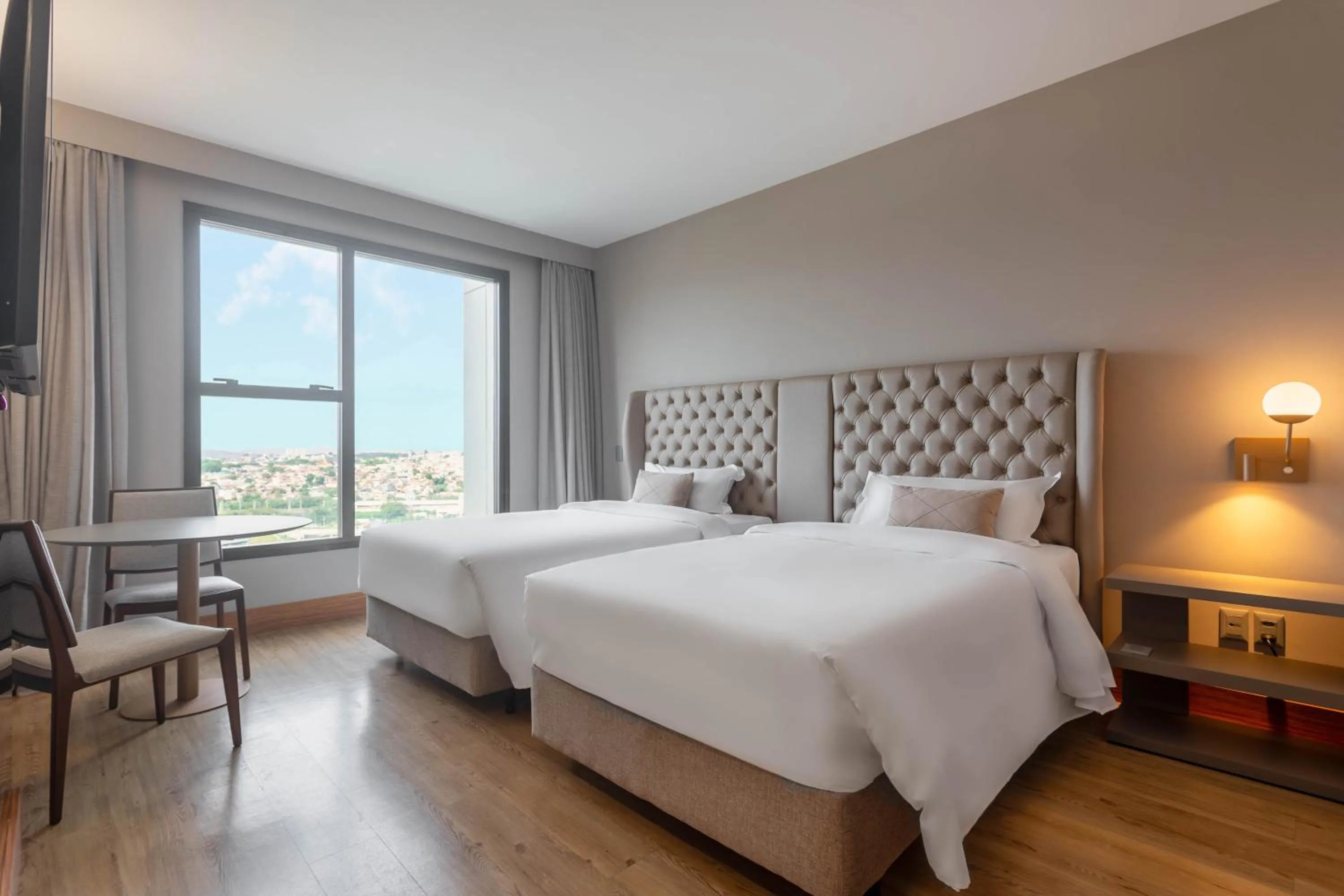 Bed in Ouro Minas Hotel Belo Horizonte, Dolce by Wyndham