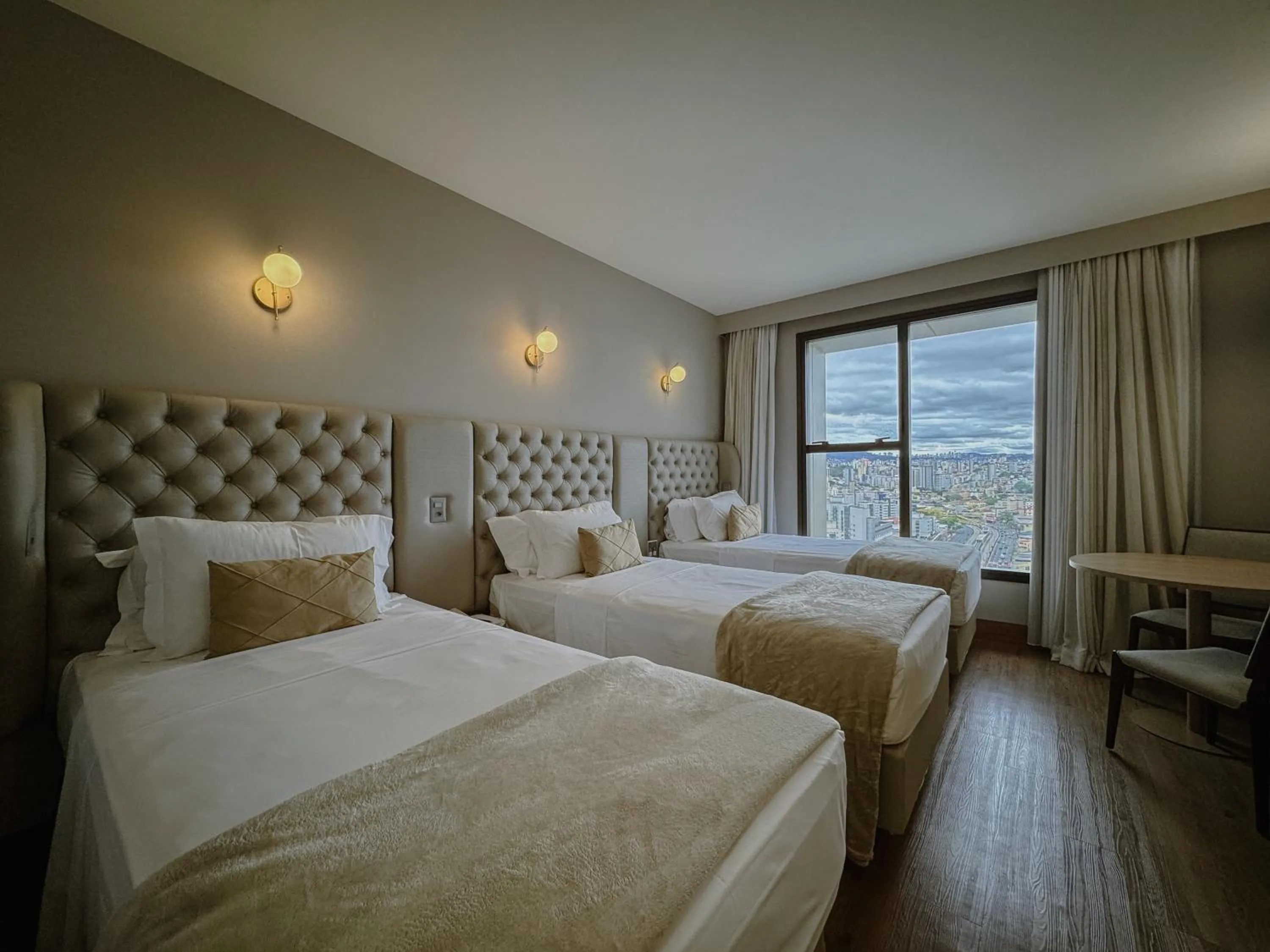 Bed in Ouro Minas Hotel Belo Horizonte, Dolce by Wyndham