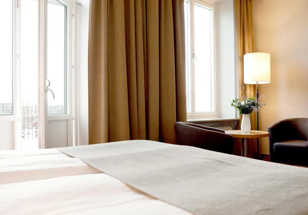 Bed in Grand Hotel Falkenberg