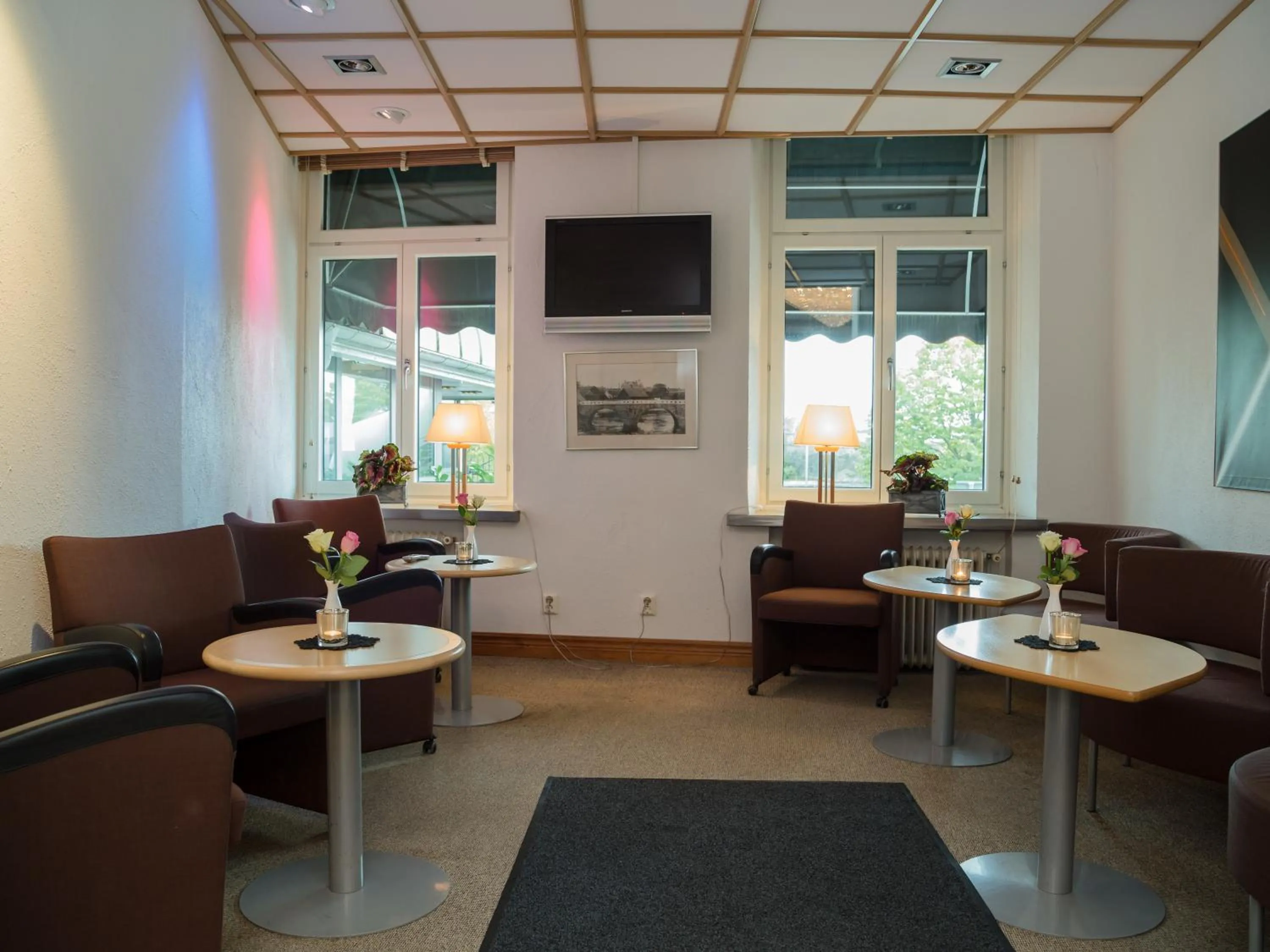 Lobby or reception in Grand Hotel Falkenberg