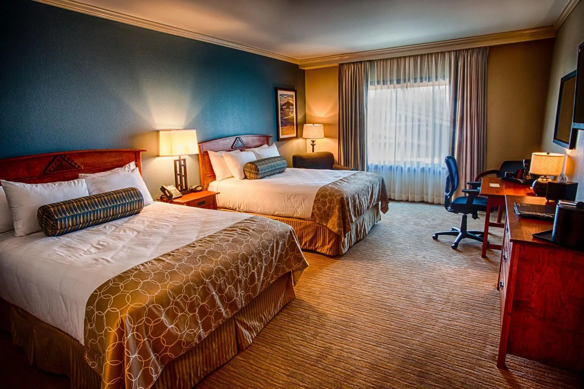 Bedroom, Bed in Lucky 7 Casino & Hotel (Howonquet Lodge)