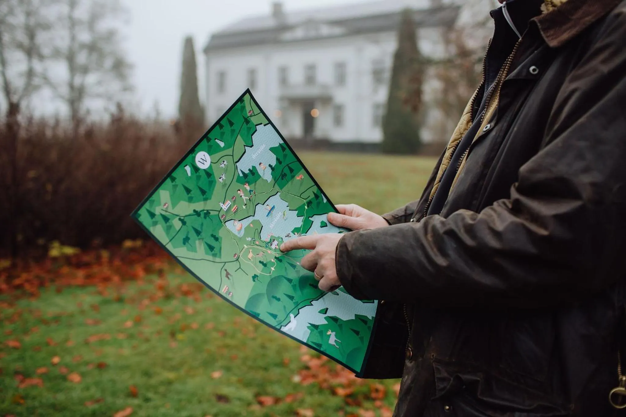 Natural landscape in Wallby Säteri