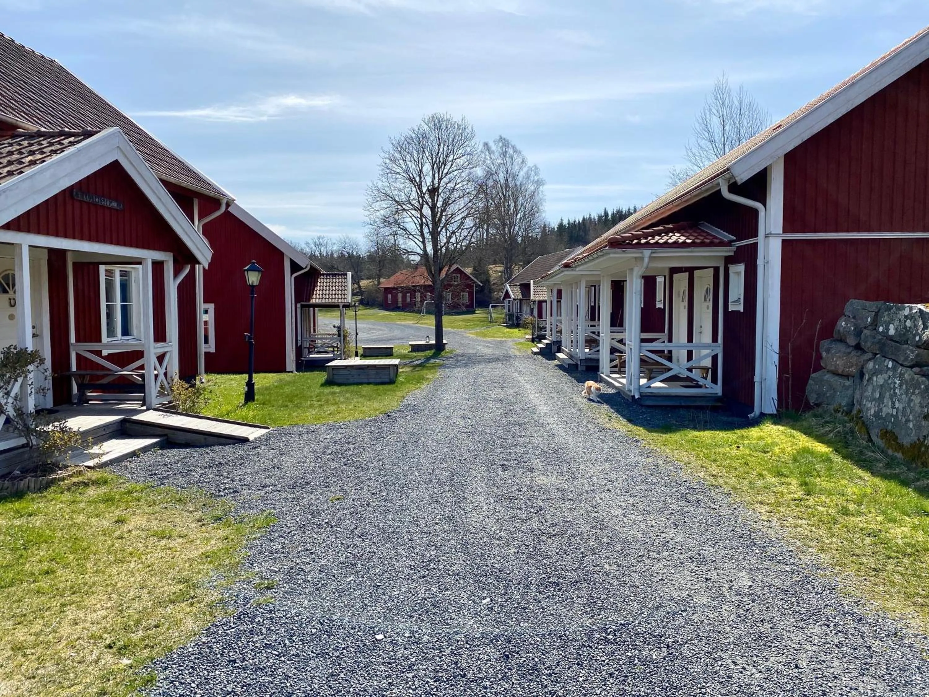 Facade/entrance in Wallby Säteri