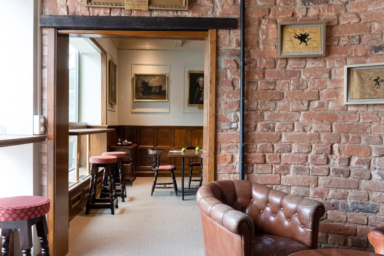 Seating area in Hotel Bishops Arms Strängnäs