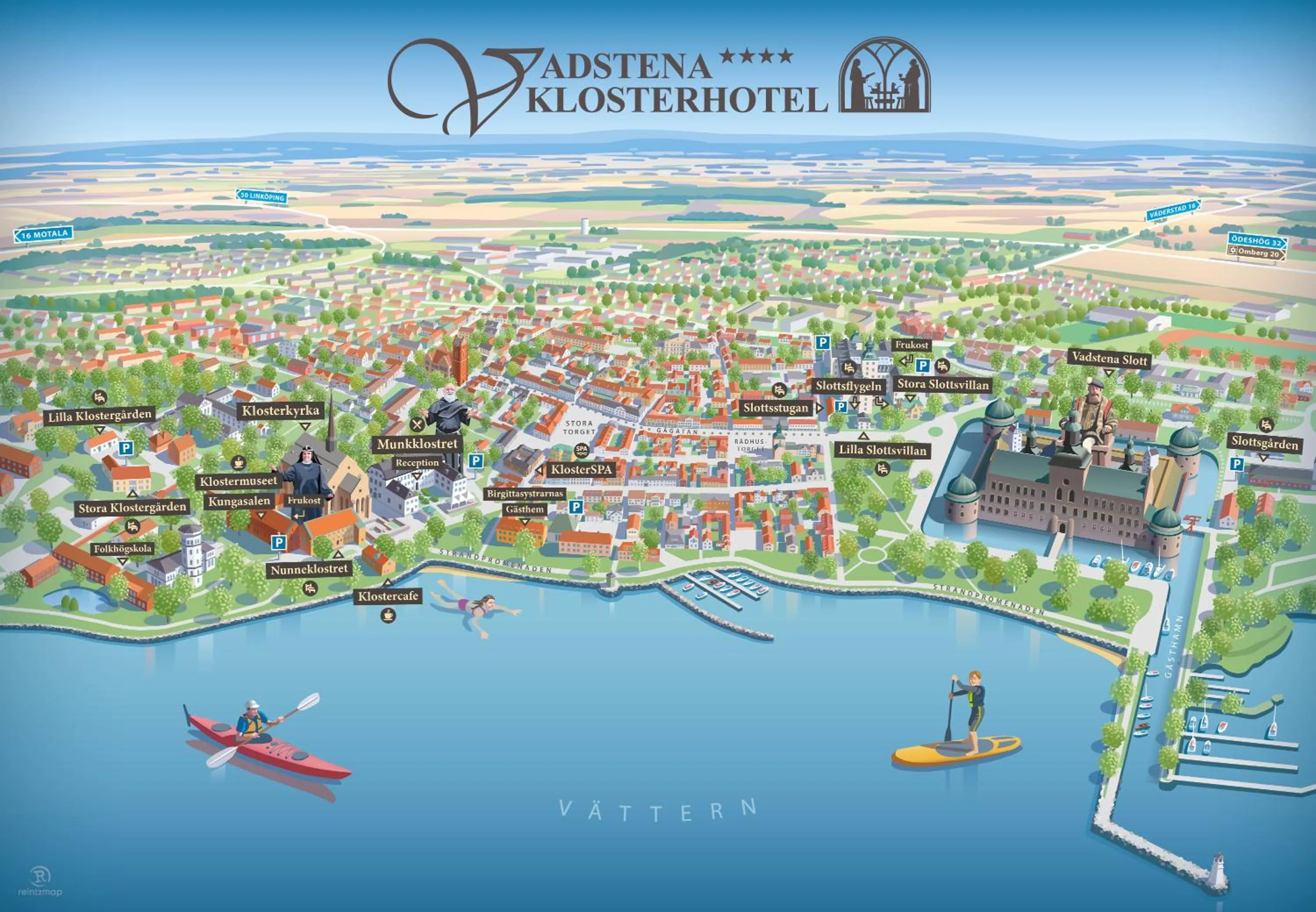 Property building in Vadstena Klosterhotell Konferens & Spa