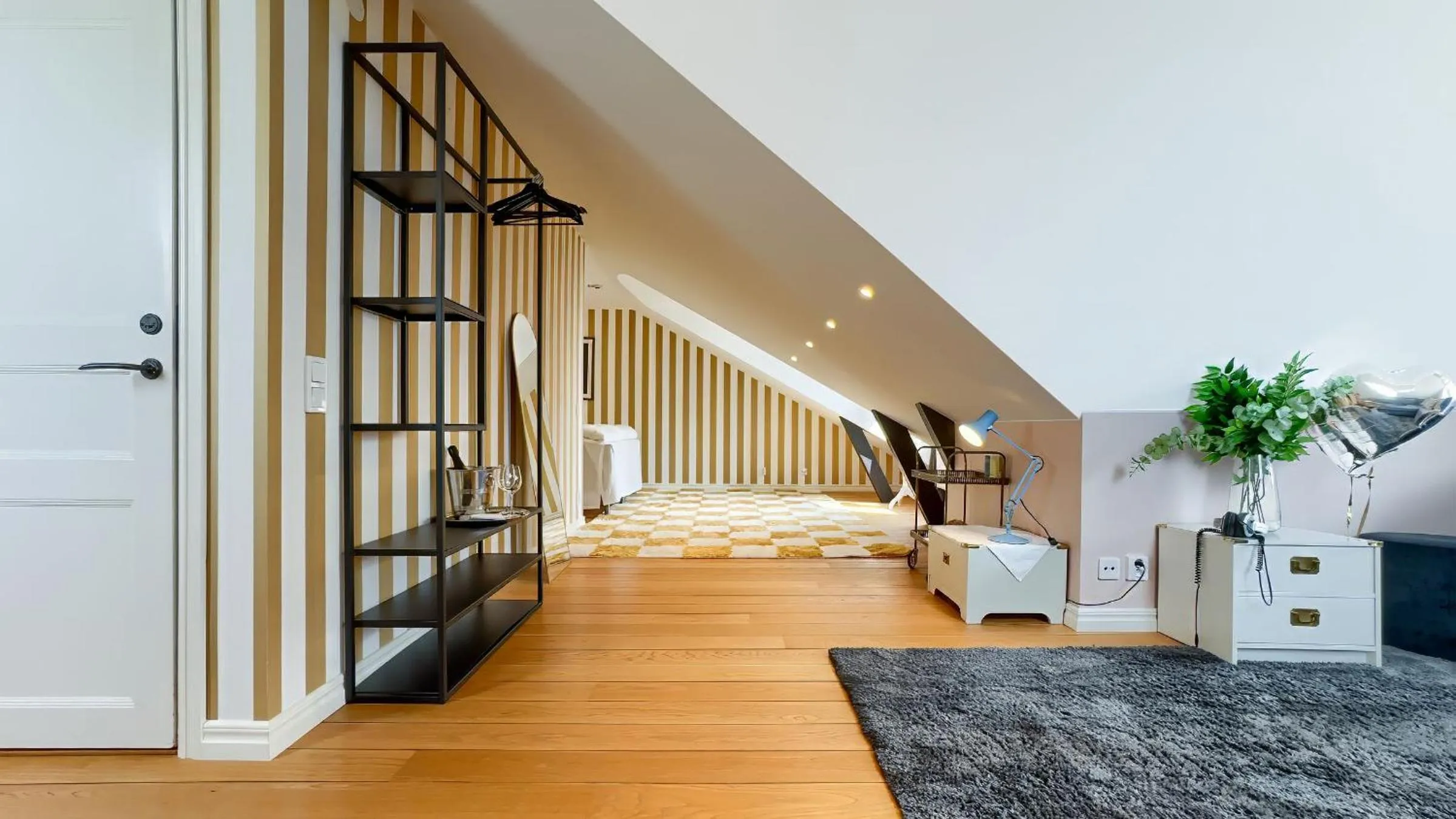 Living room, Bed in Waxholms Hotell