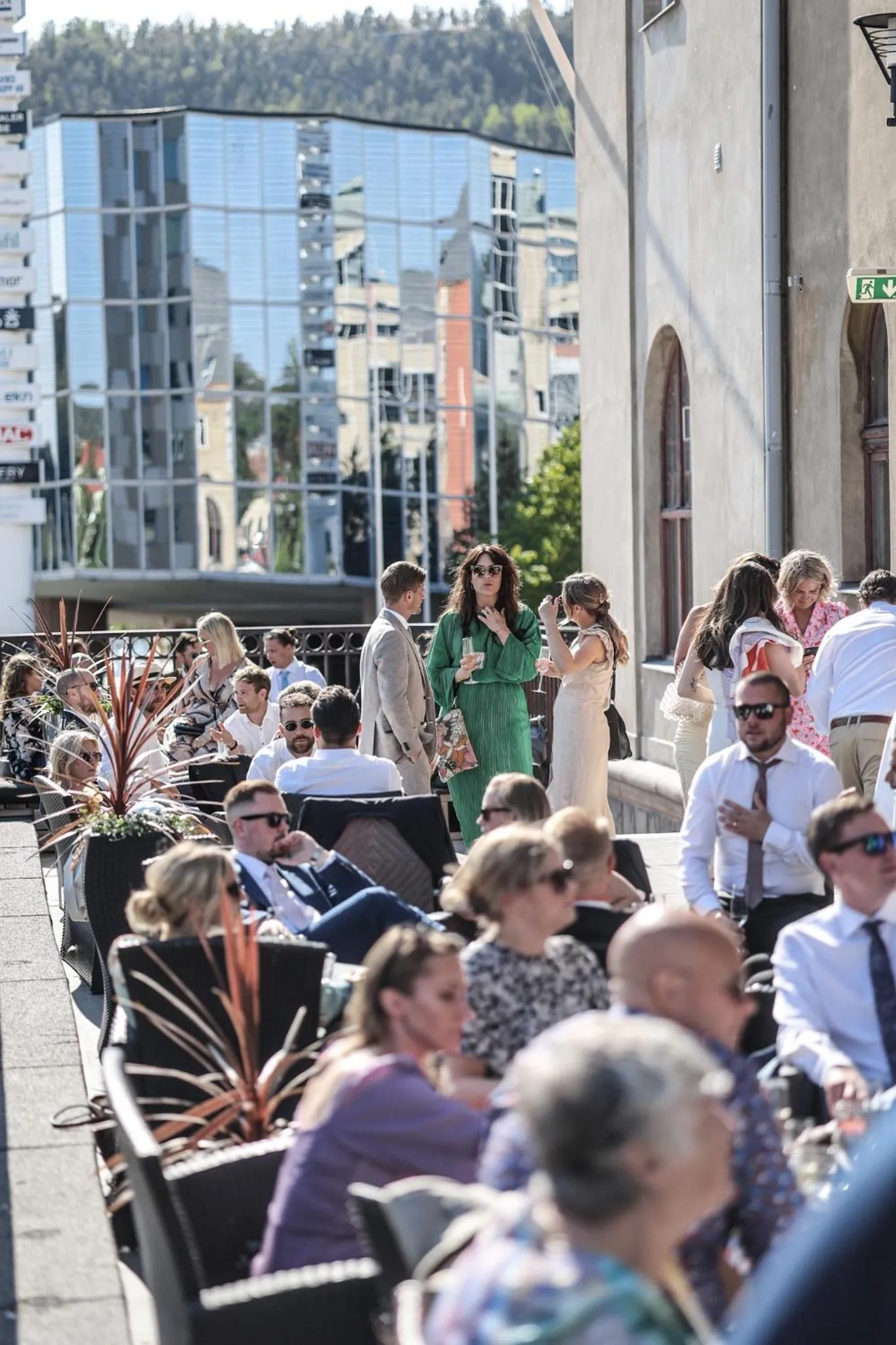 Balcony/Terrace in First Hotel Statt Örnsköldsvik