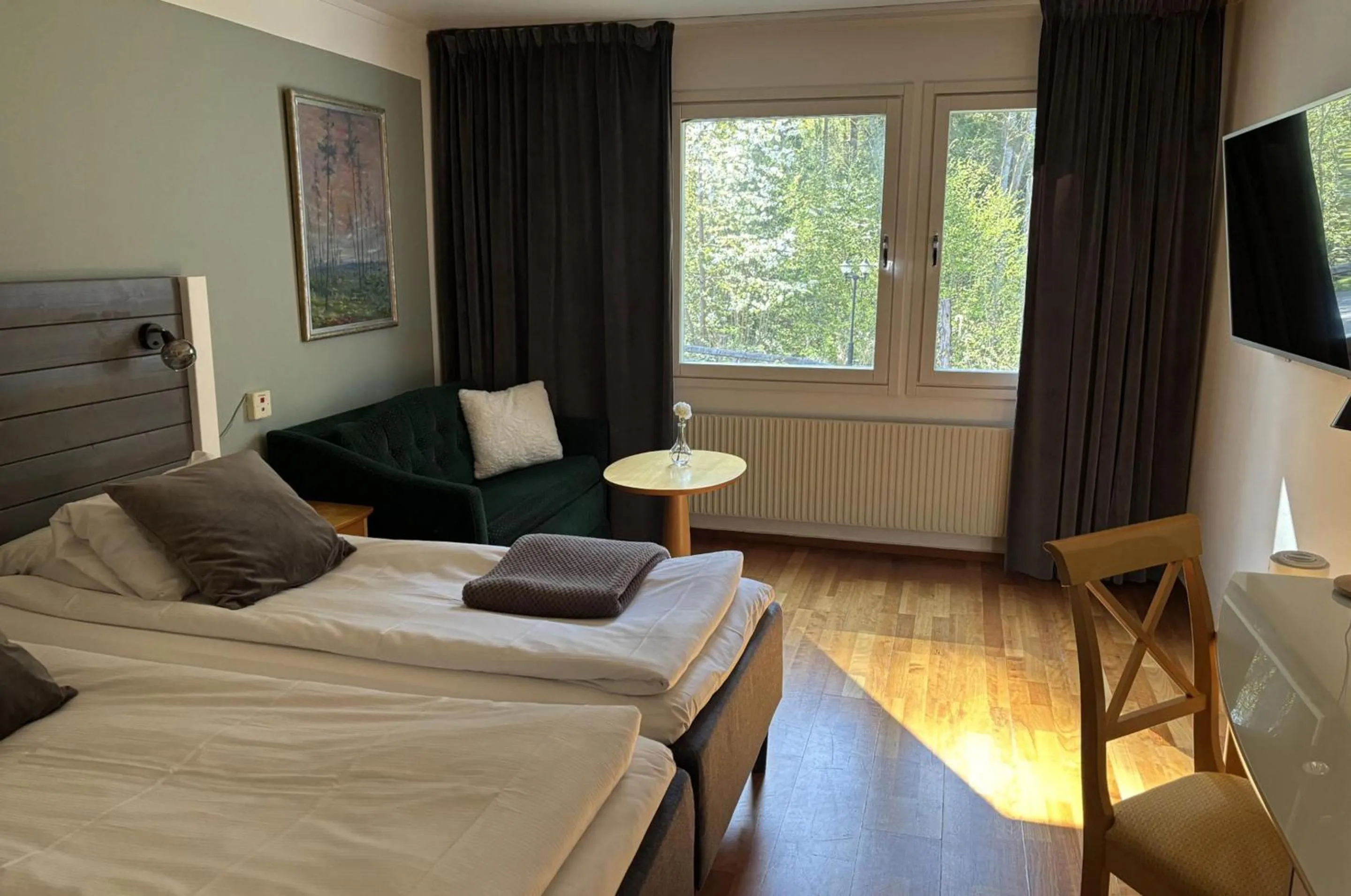 Bedroom, Bed in Hotel Ullinge