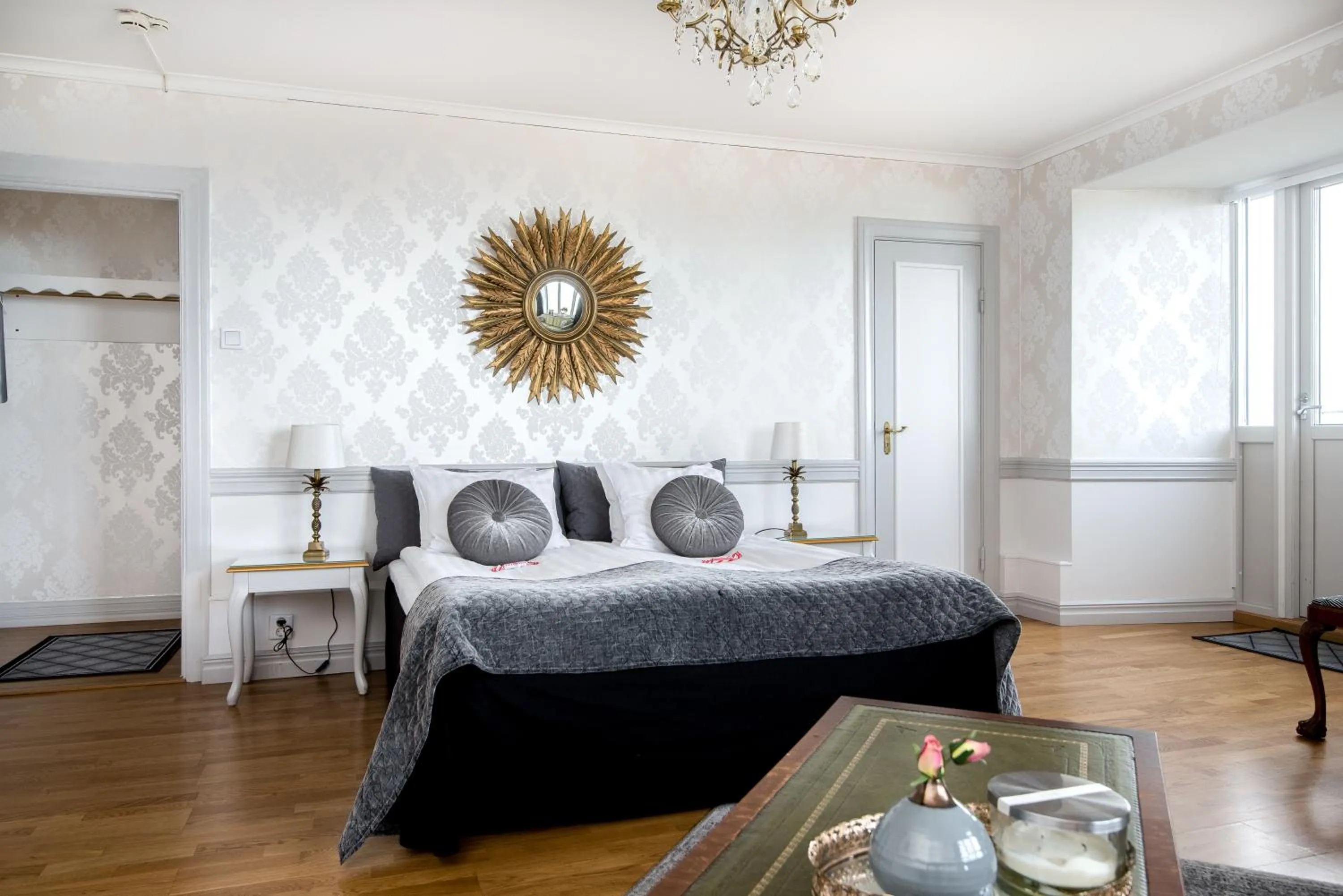 Bedroom, Bed in Hotel Gyllene Uttern