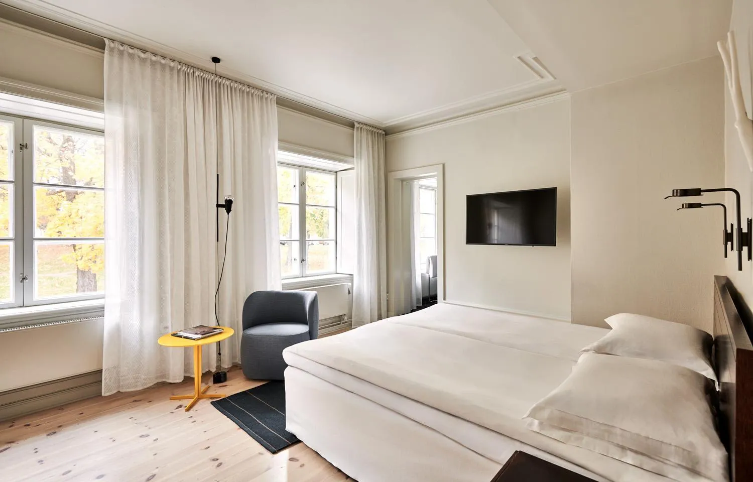 Bedroom, Bed in Hotel Skeppsholmen, Stockholm, a Member of Design Hotels