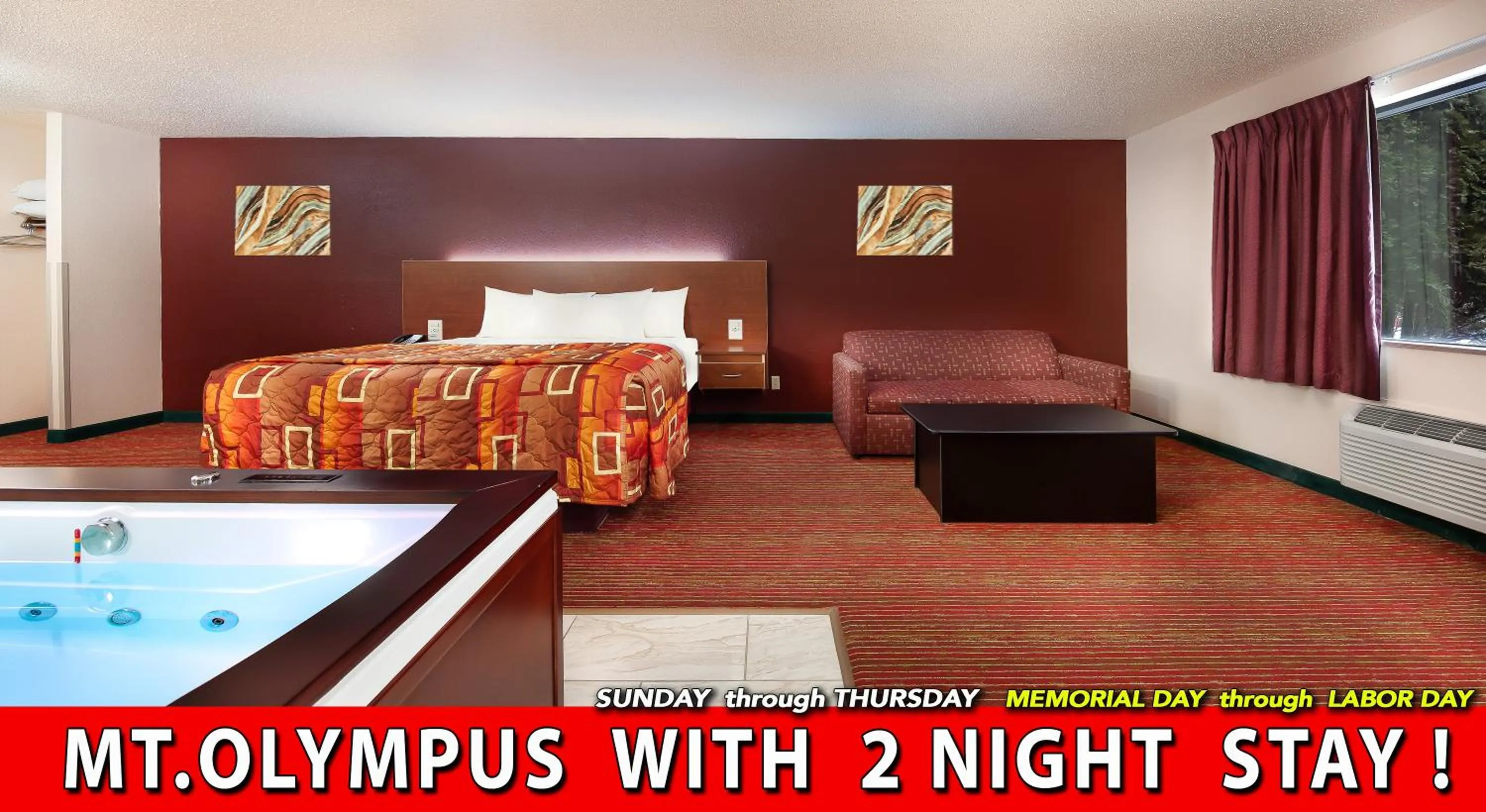 Bed in Grand Marquis Waterpark Hotel & Suites