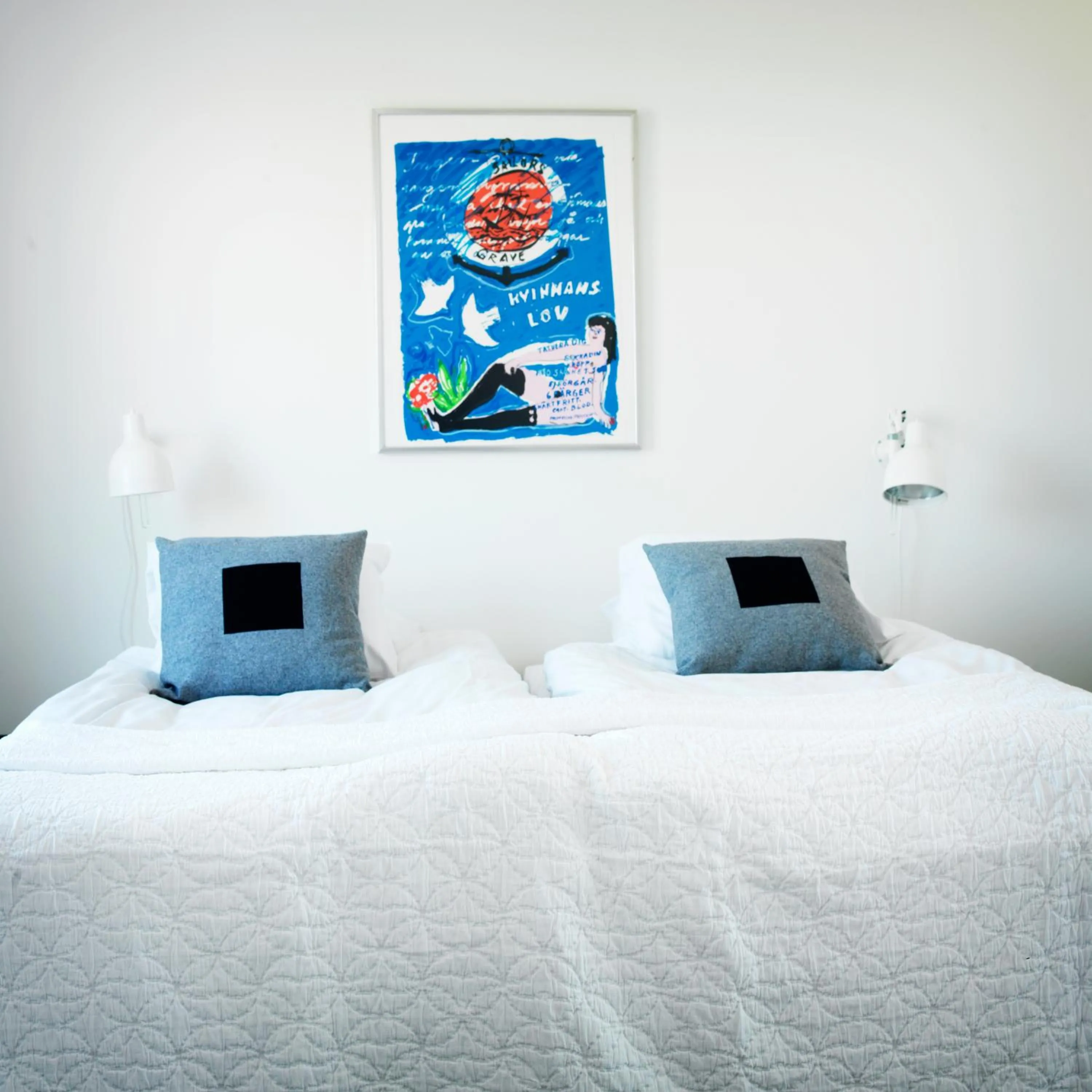 Bedroom, Bed in Hotel Kockska Gården