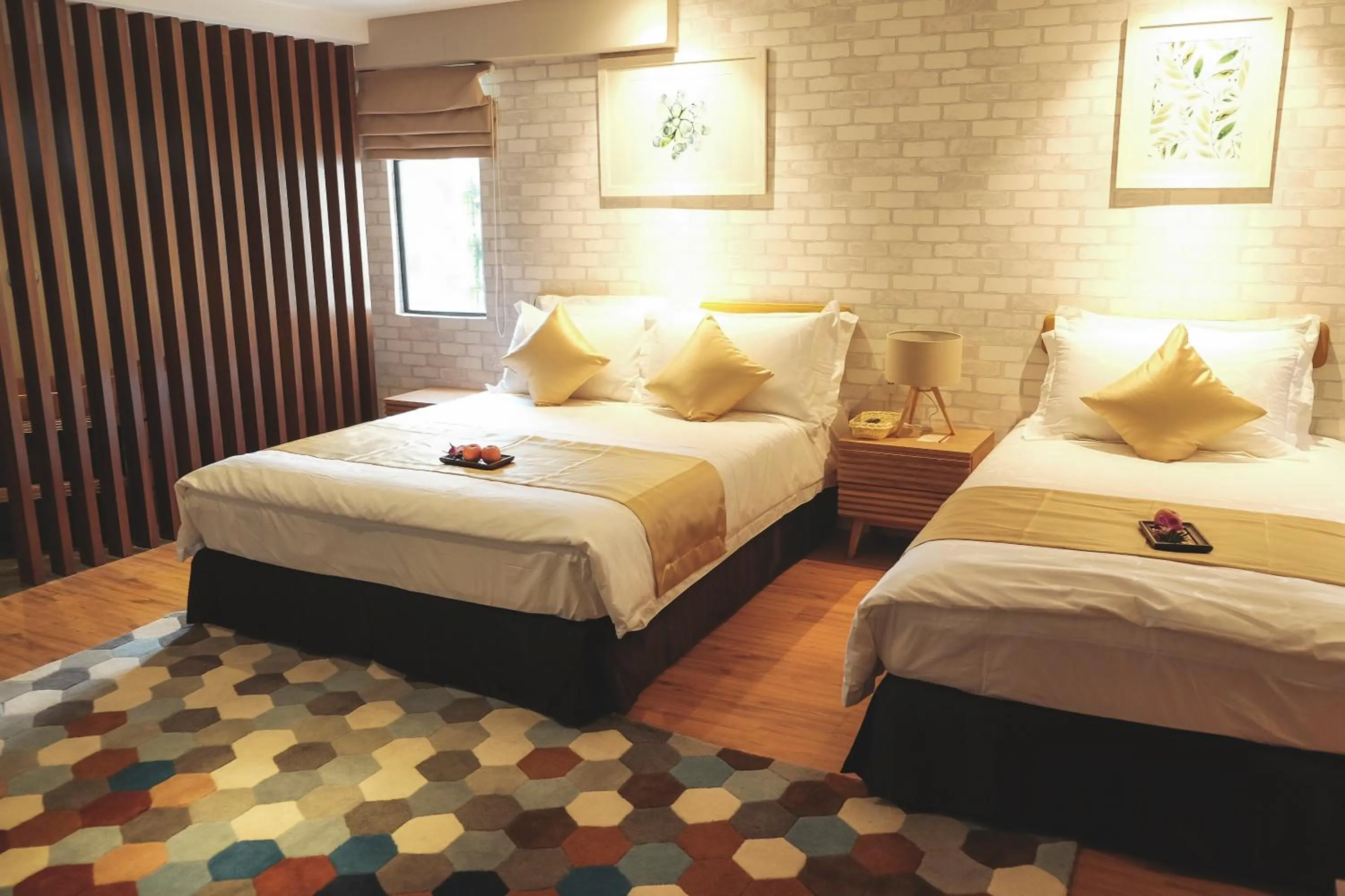 Bed in Sojourn Spa Hotel