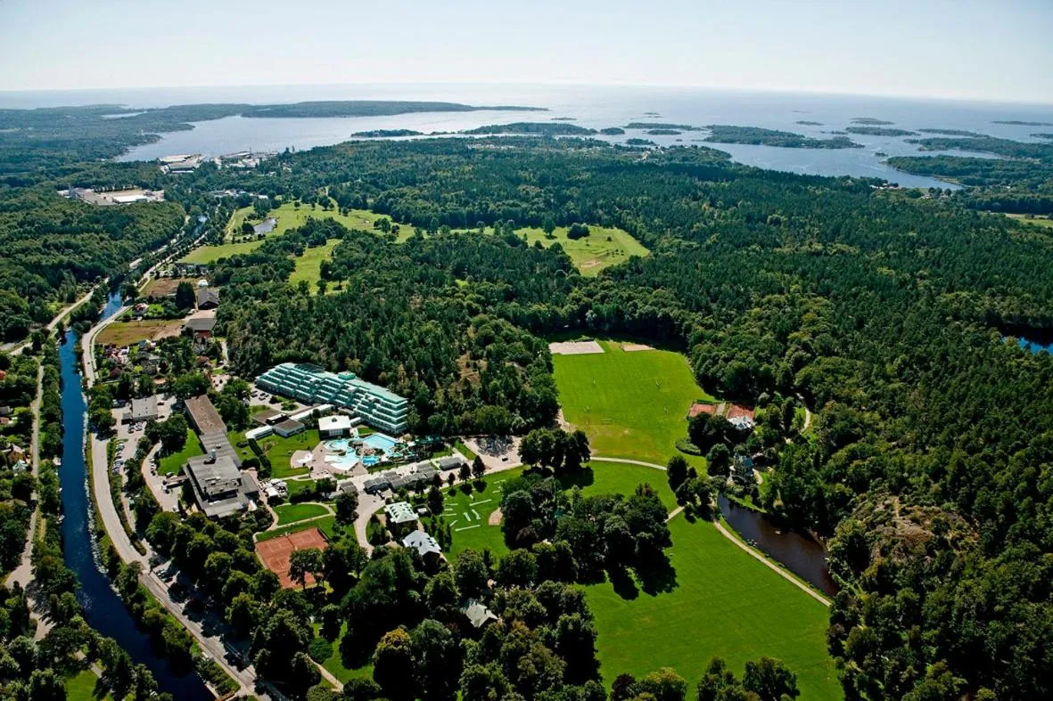 Bird's eye view in Ronneby Brunnspark Vandrarhem och B&B