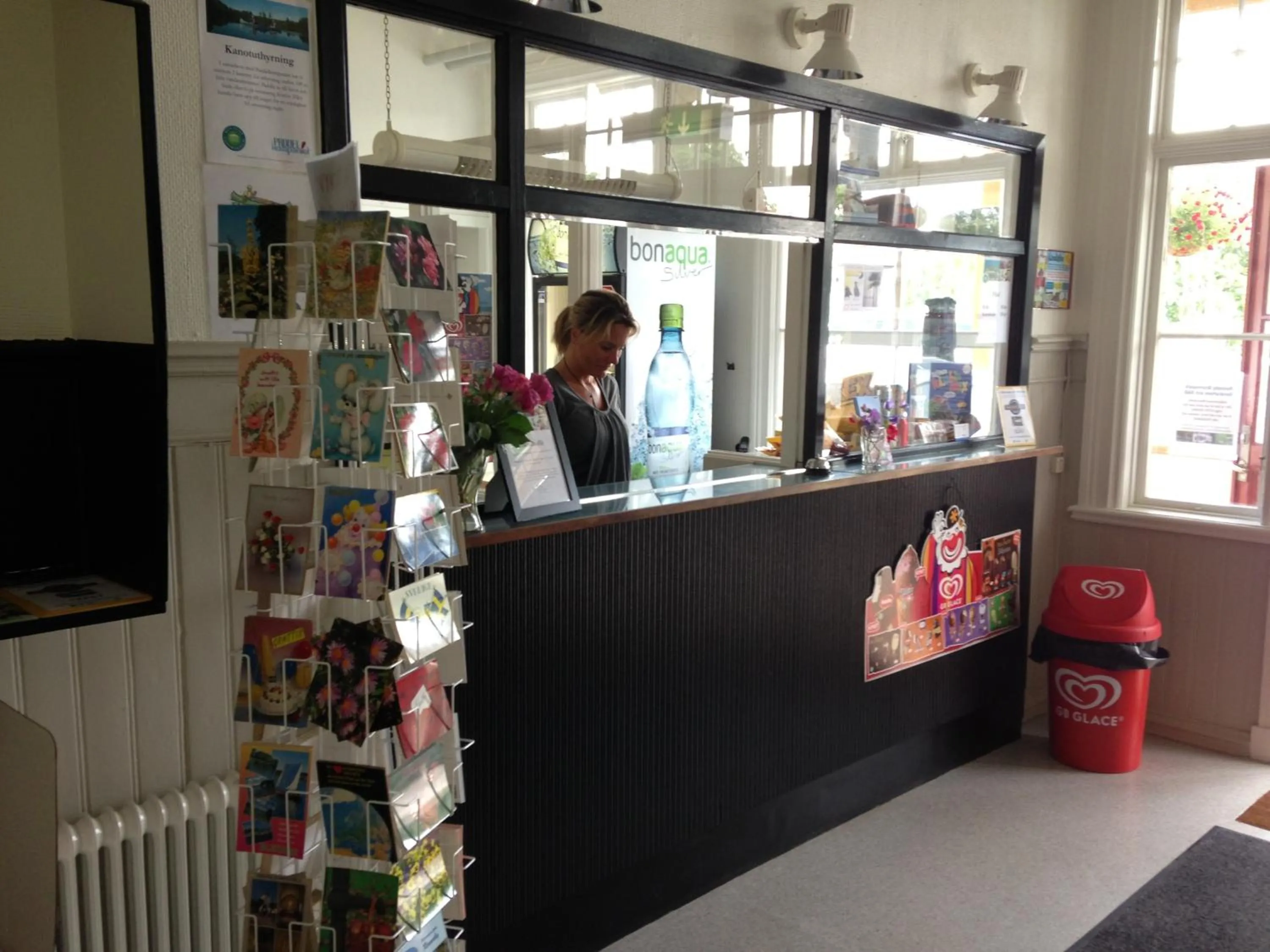 Lobby or reception in Ronneby Brunnspark Vandrarhem och B&B