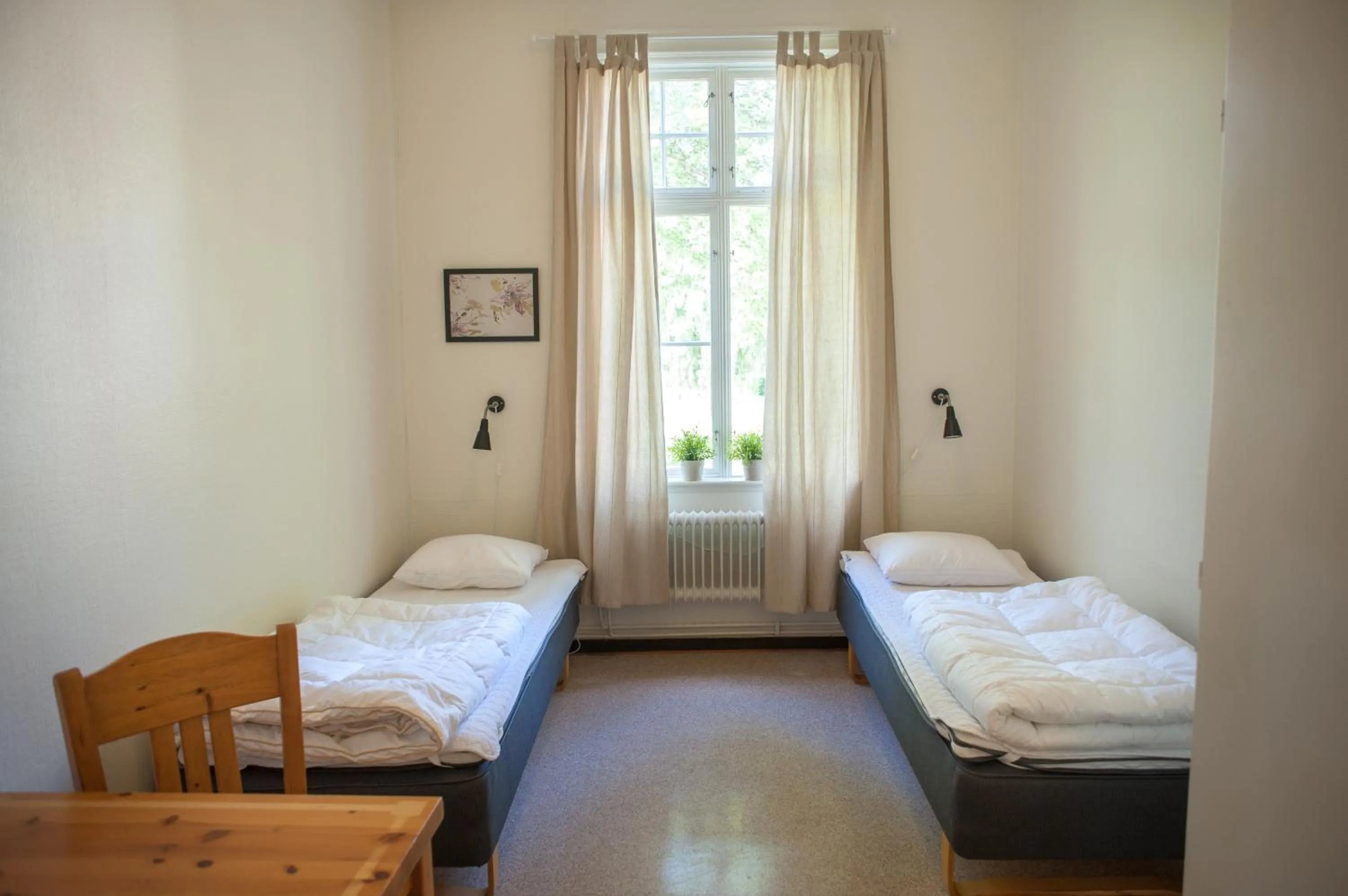 Bed in Ronneby Brunnspark Vandrarhem och B&B