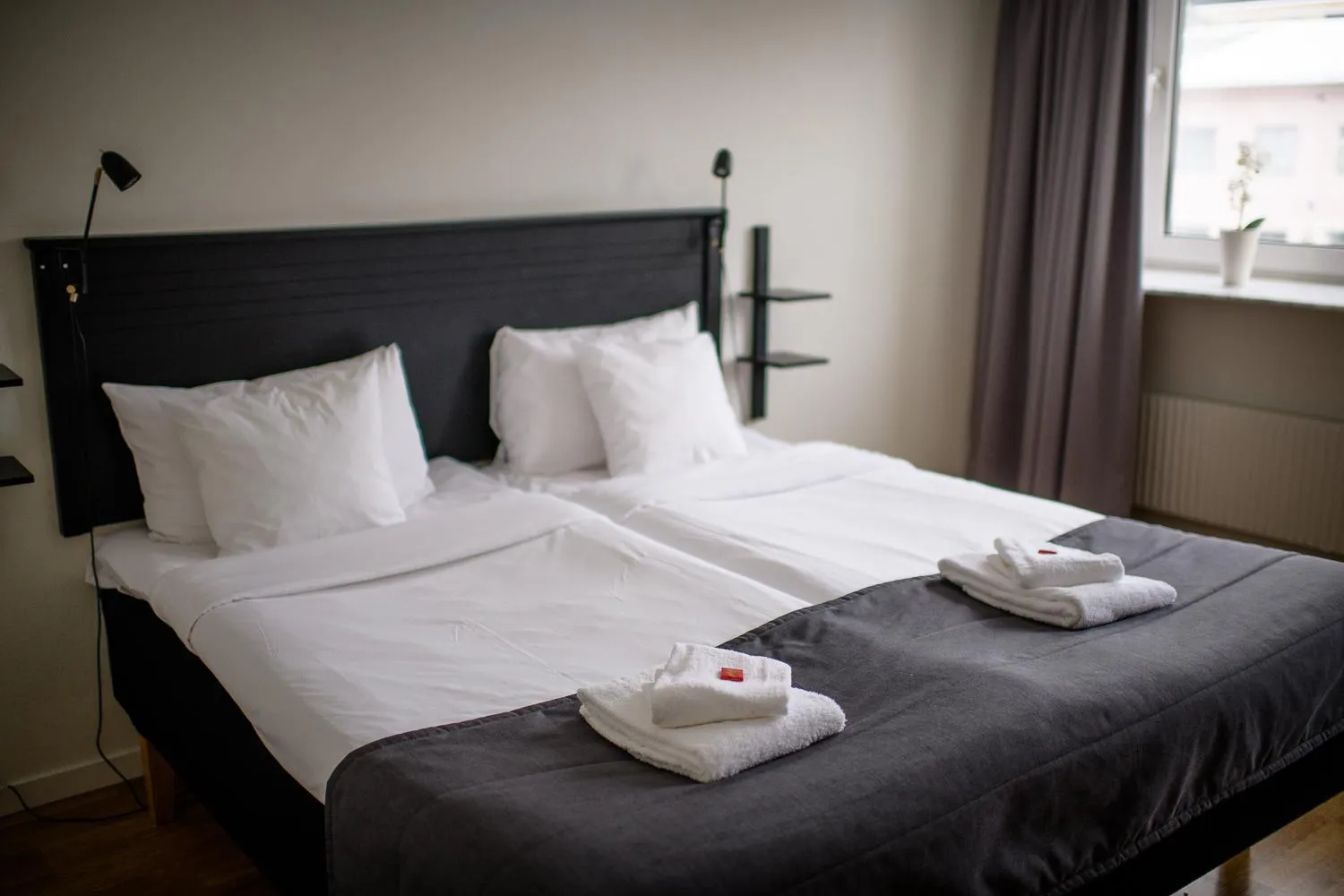 Bed in Hotell Alfred Nobel