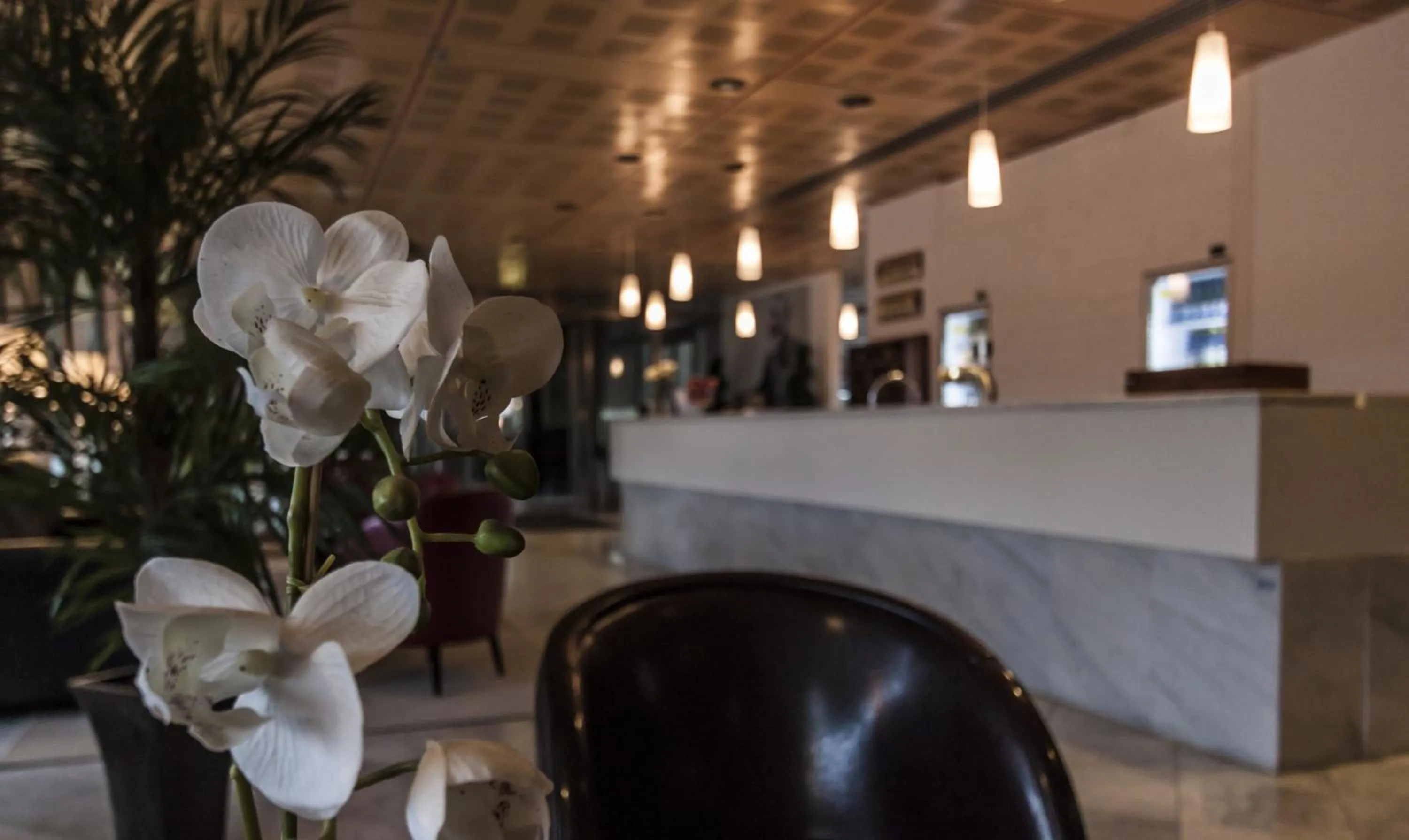 Lobby or reception in Hotell Alfred Nobel