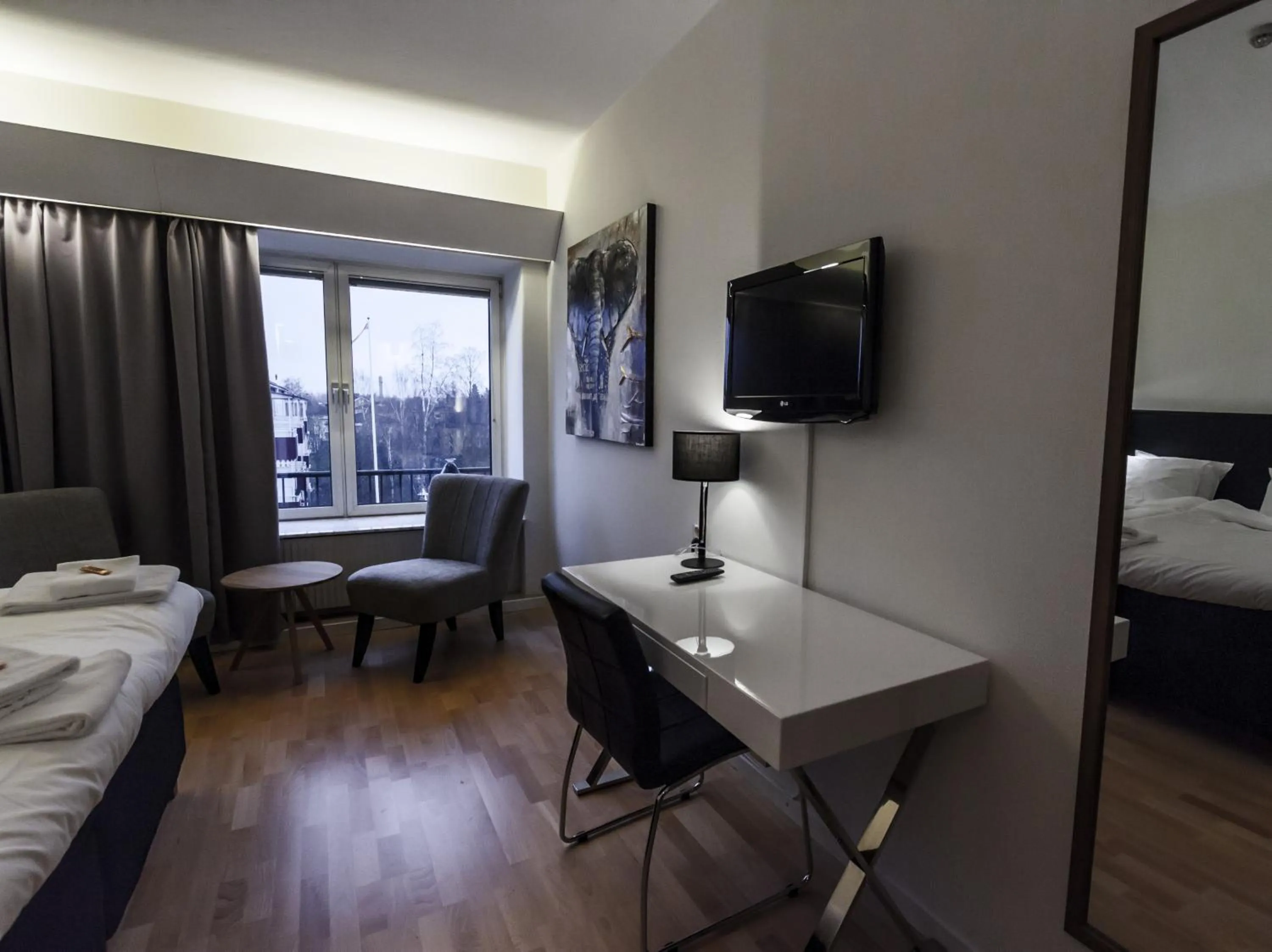 Decorative detail, Bed in Hotell Alfred Nobel