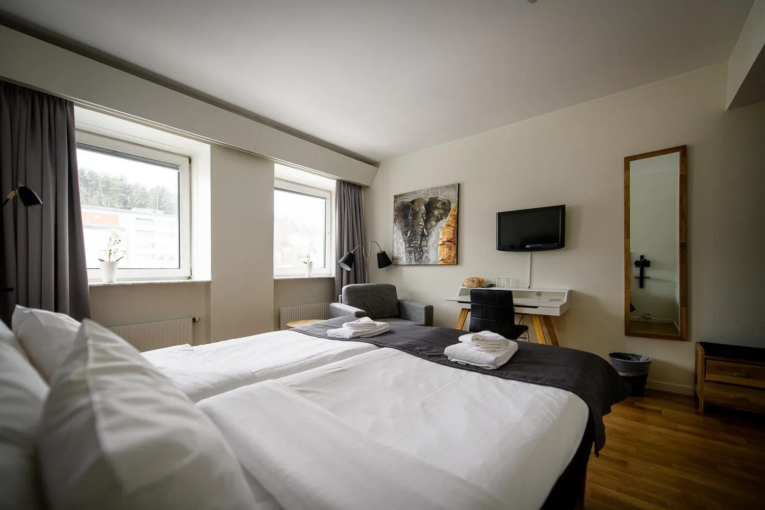 Bed in Hotell Alfred Nobel