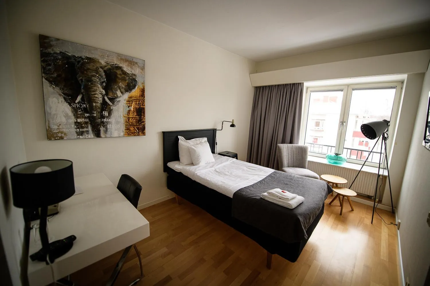 Bed in Hotell Alfred Nobel