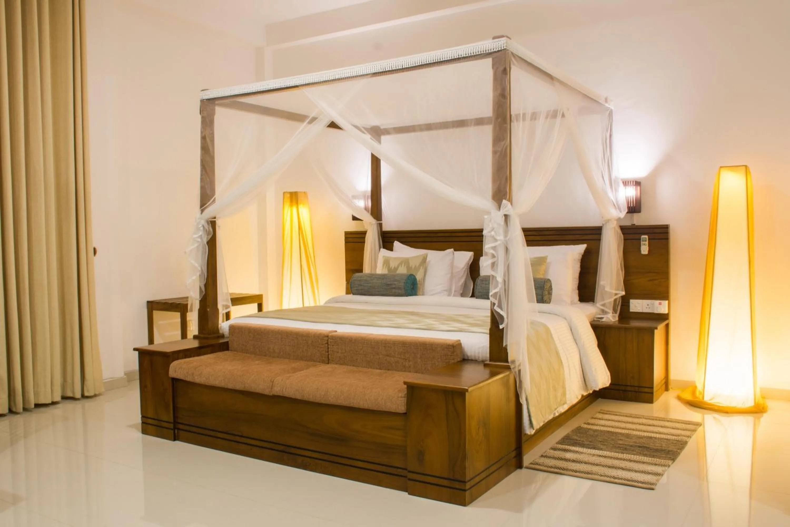 Decorative detail, Bed in Okwin Resort