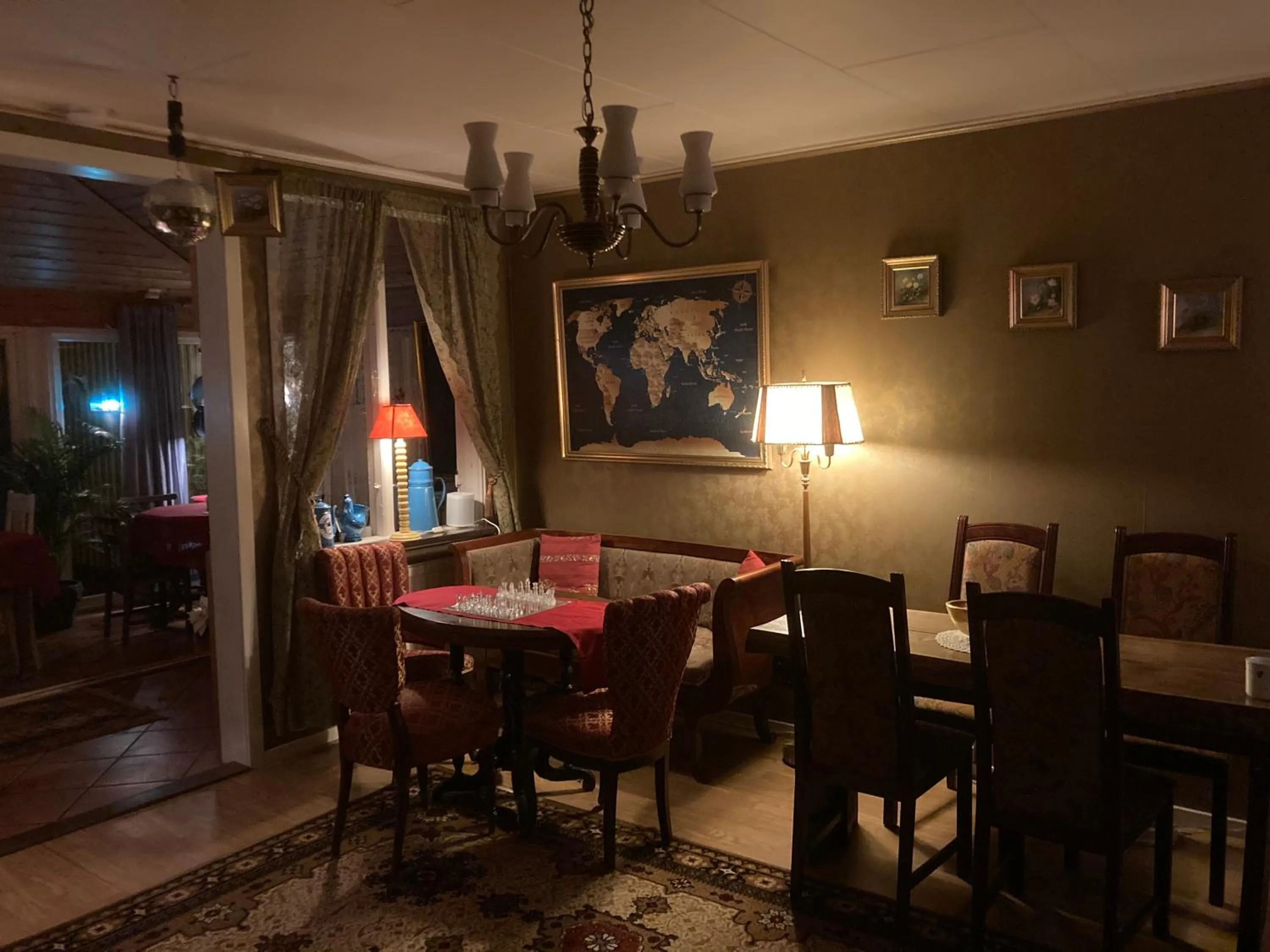 Dining area in Madam Blå Hotel