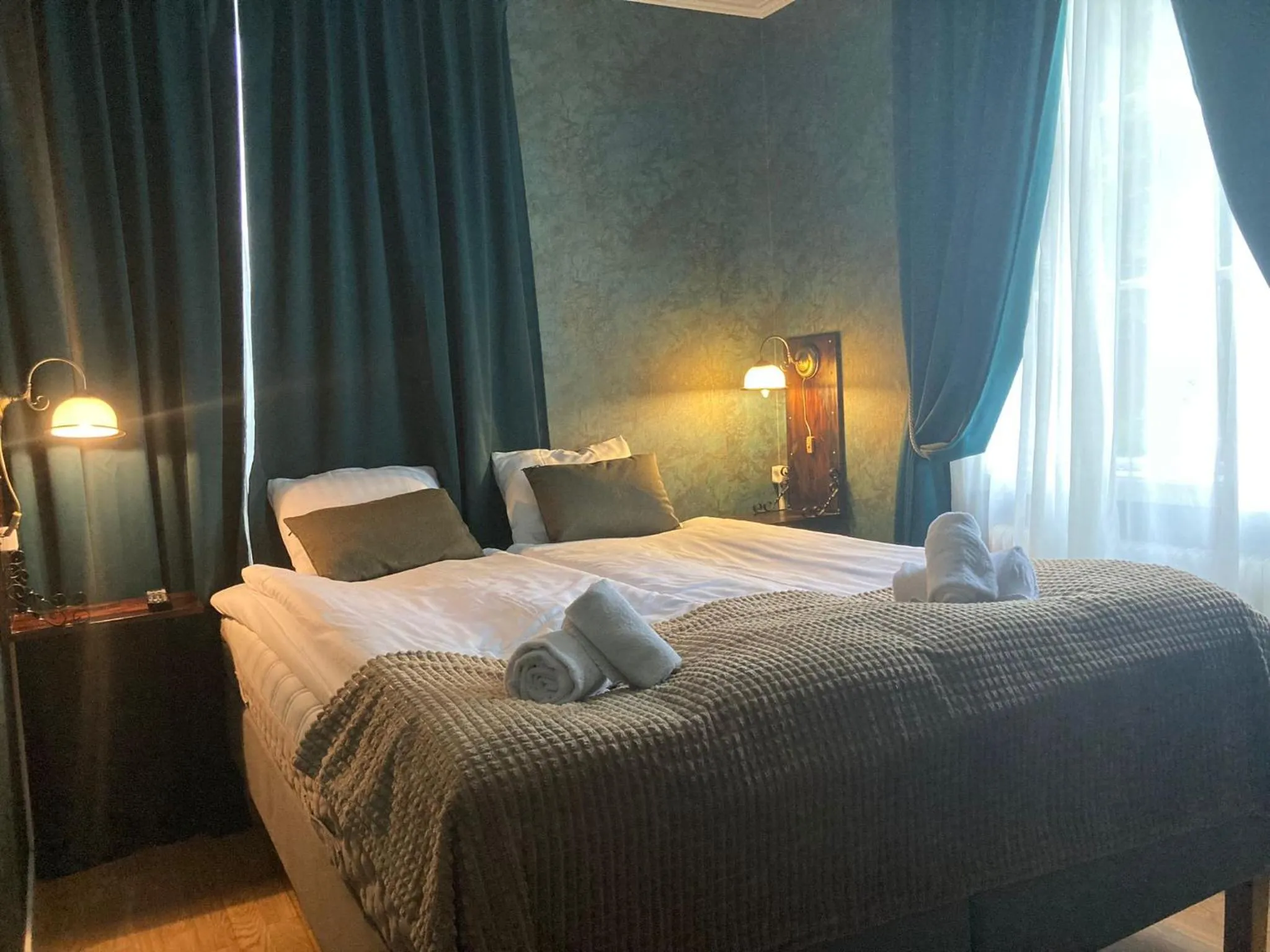 Bed in Madam Blå Hotel