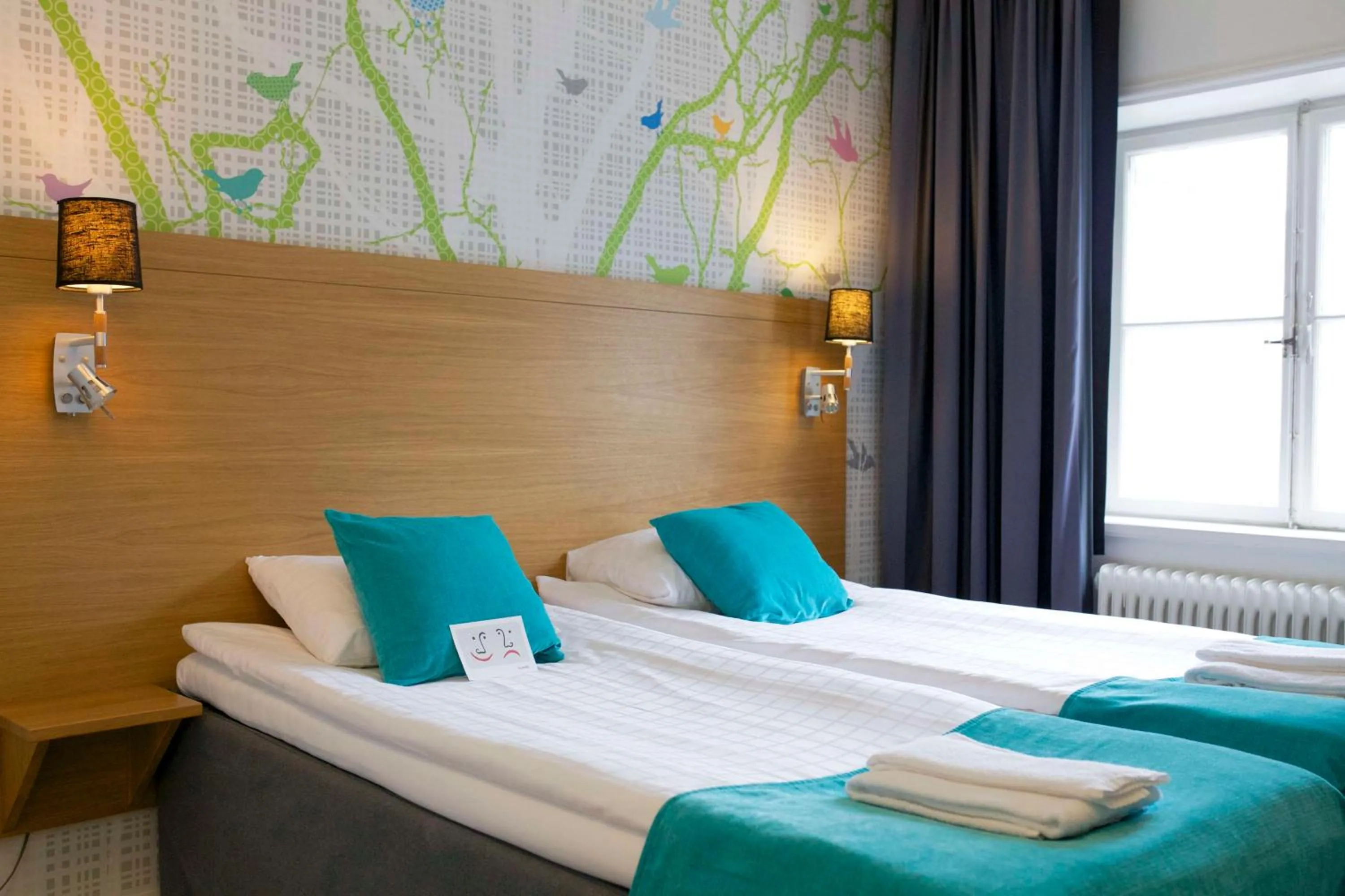 Bedroom, Bed in Scandic Arvika