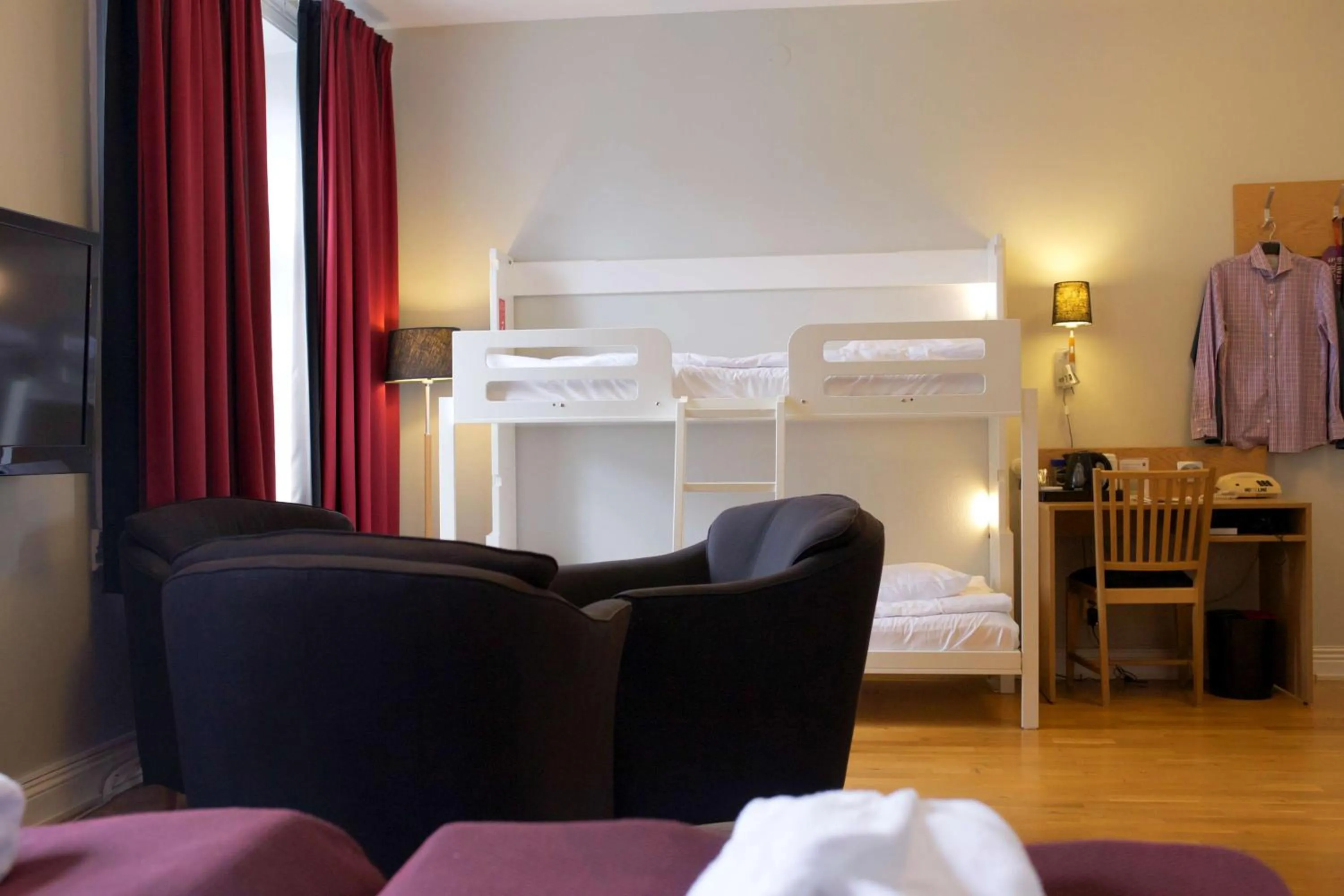 Bedroom, Bed in Scandic Arvika