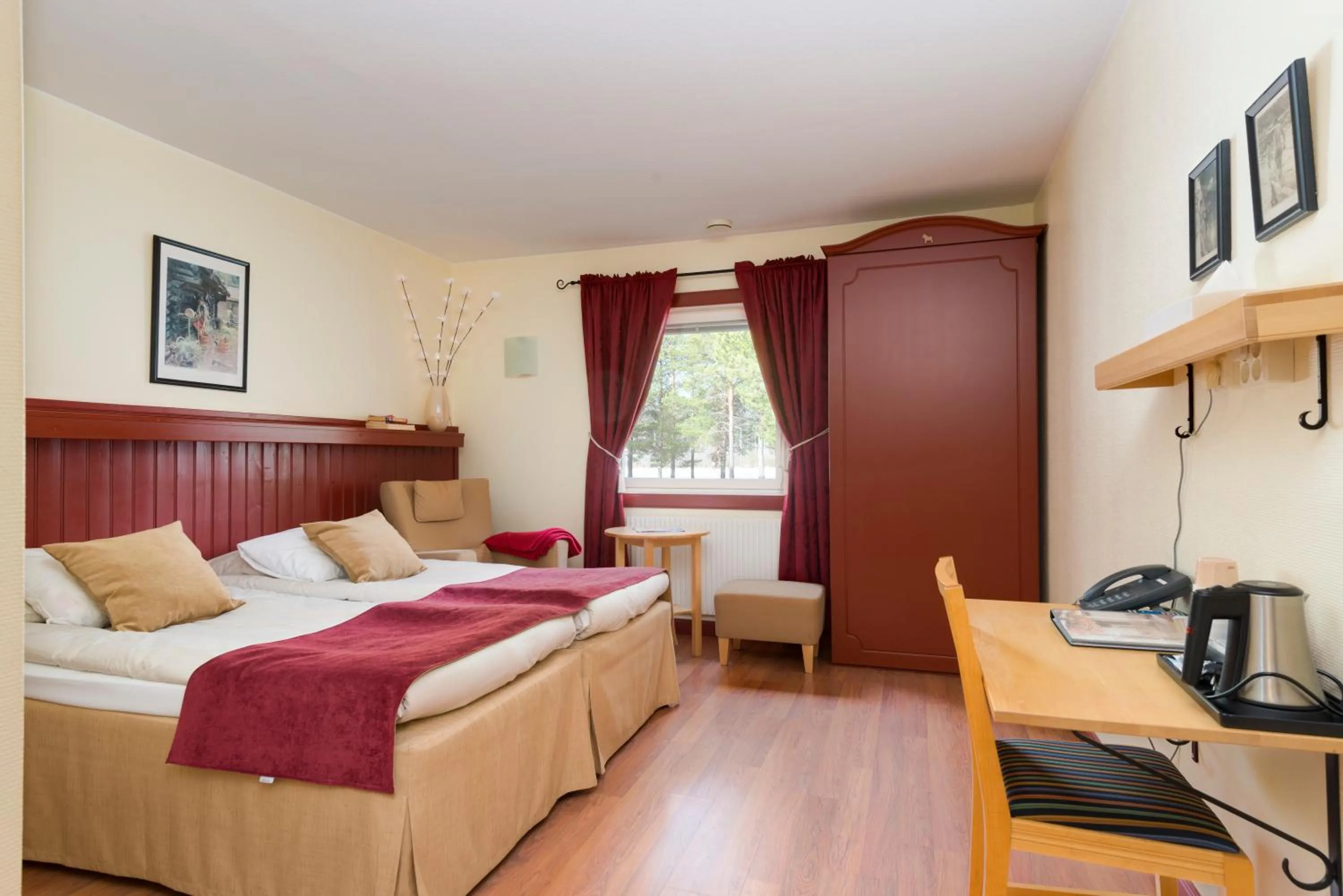 Bed in First Camp Moraparken Hotel