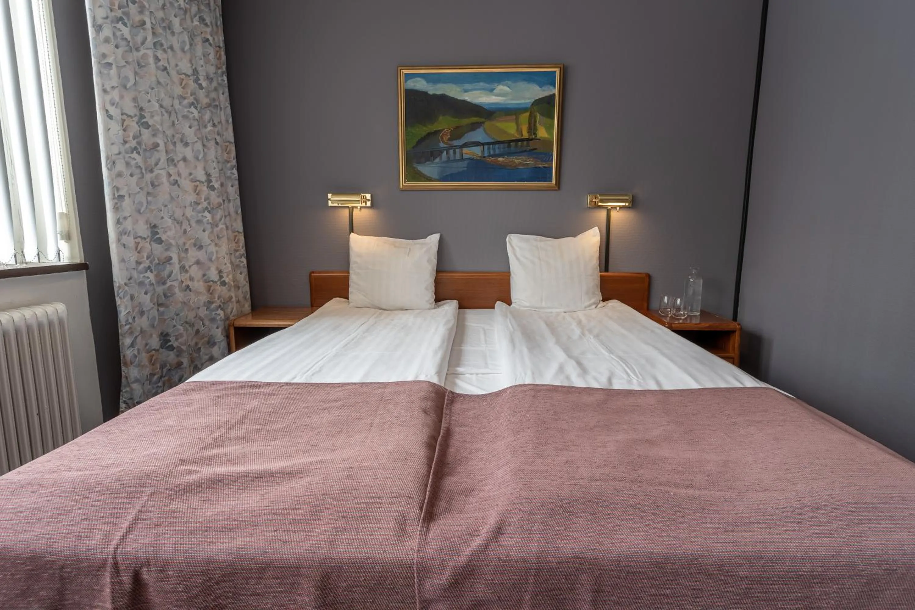 Bed in Hotell Villa Sparta