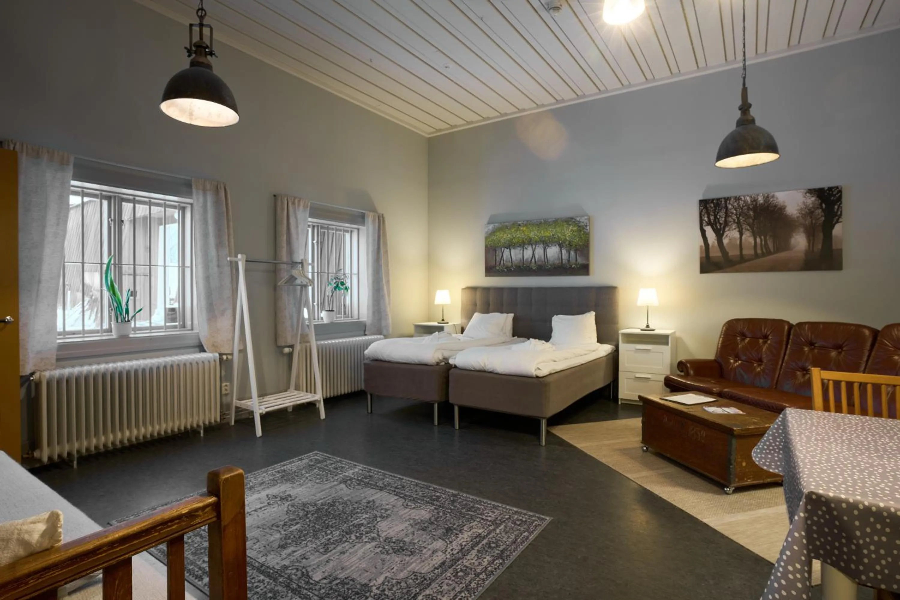 Seating area, Bed in Hotell Gamla Fängelset