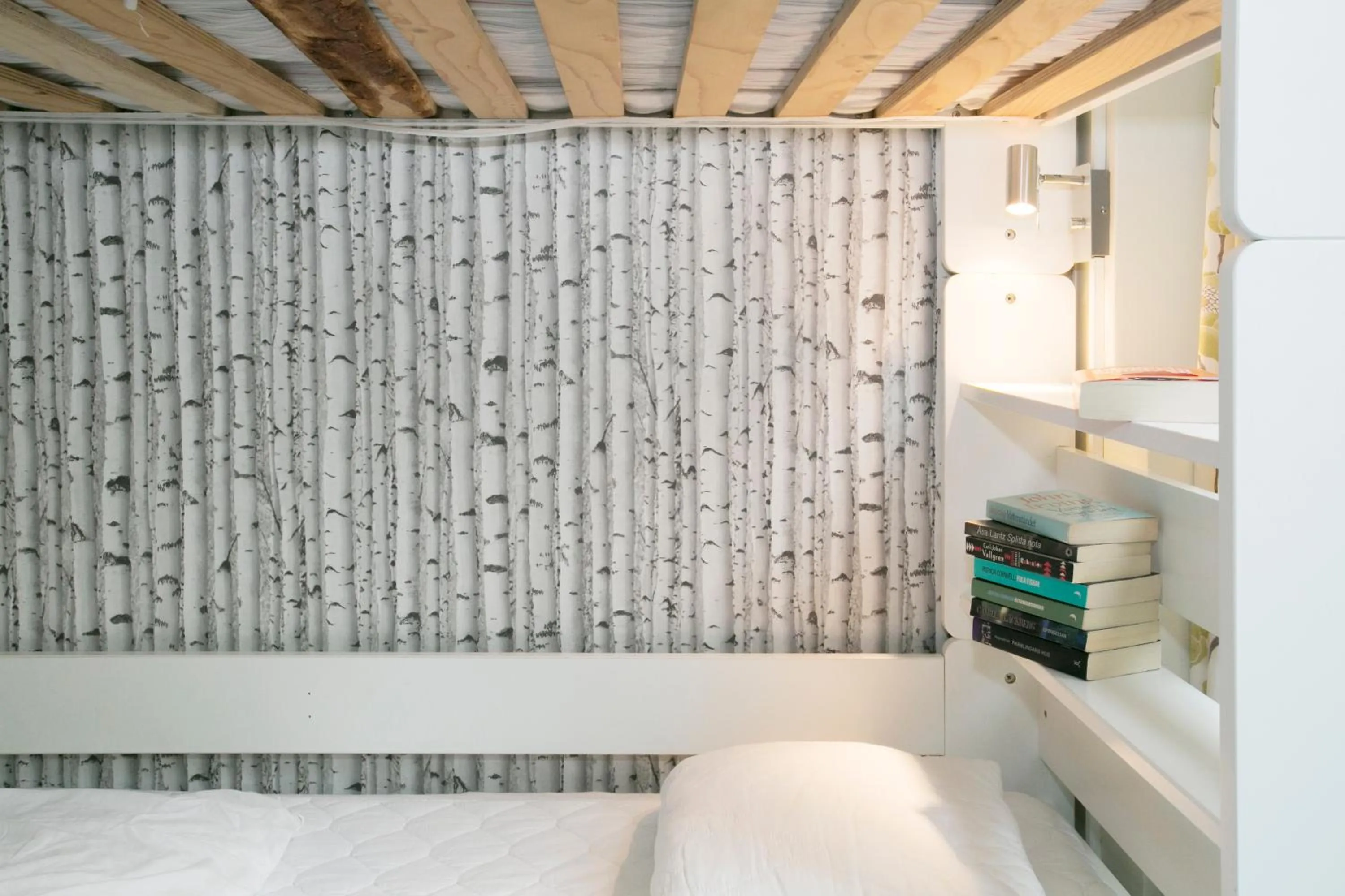 Decorative detail, Bed in Slottsskogens Hostel