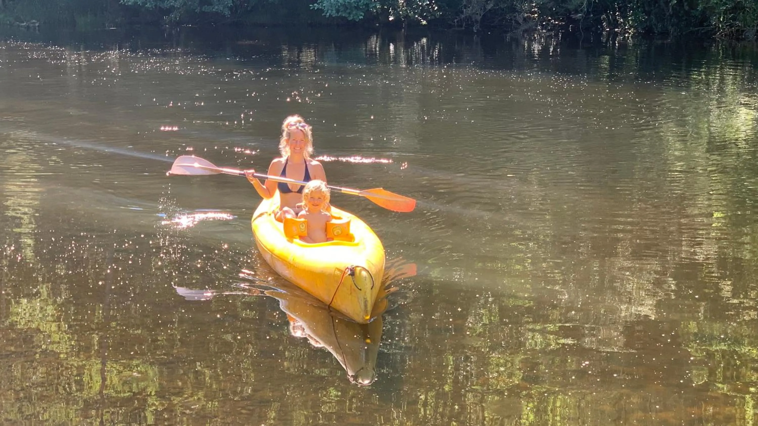 Canoeing in Moulin de la Fayolle