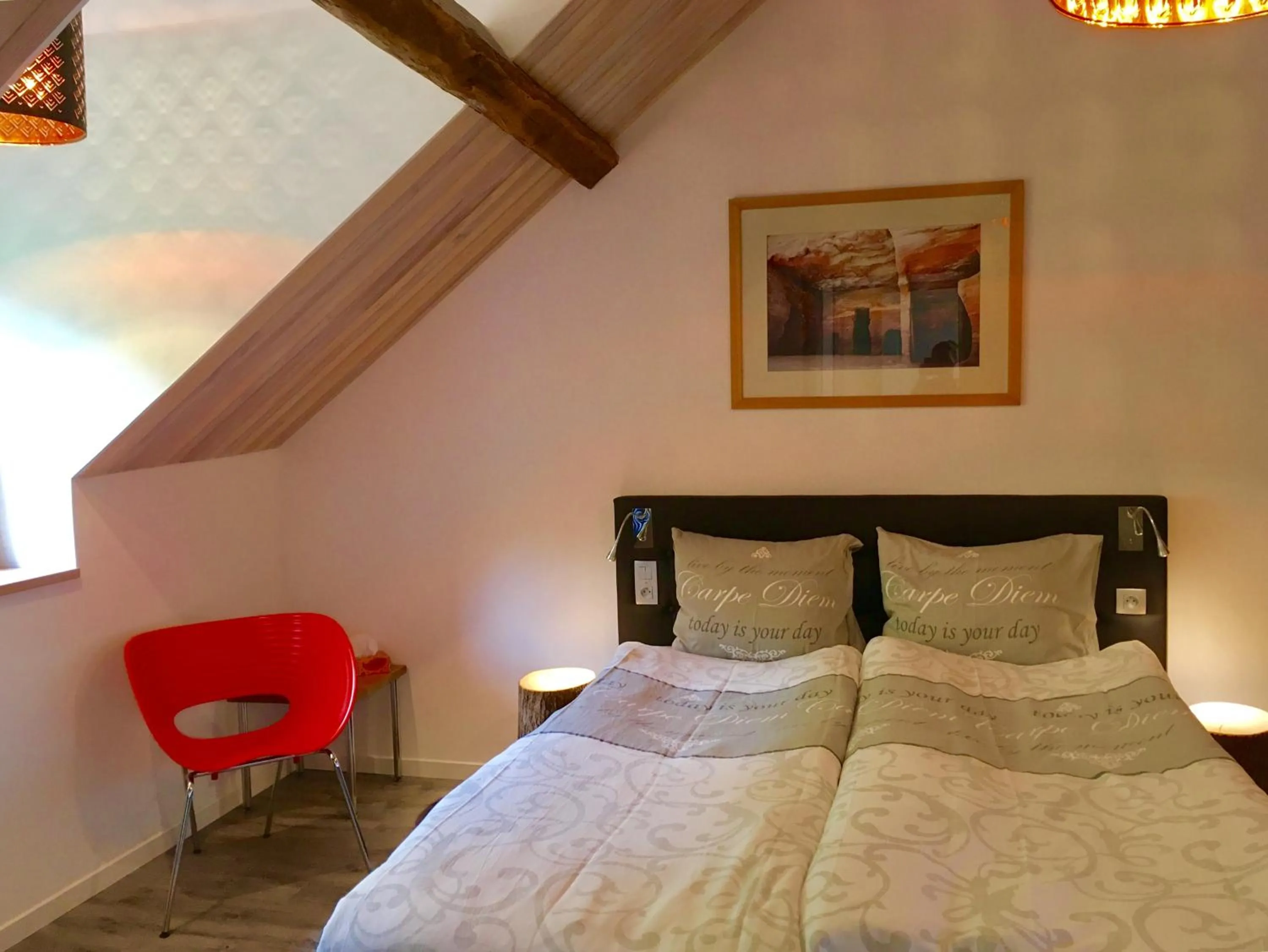 Bed in Moulin de la Fayolle