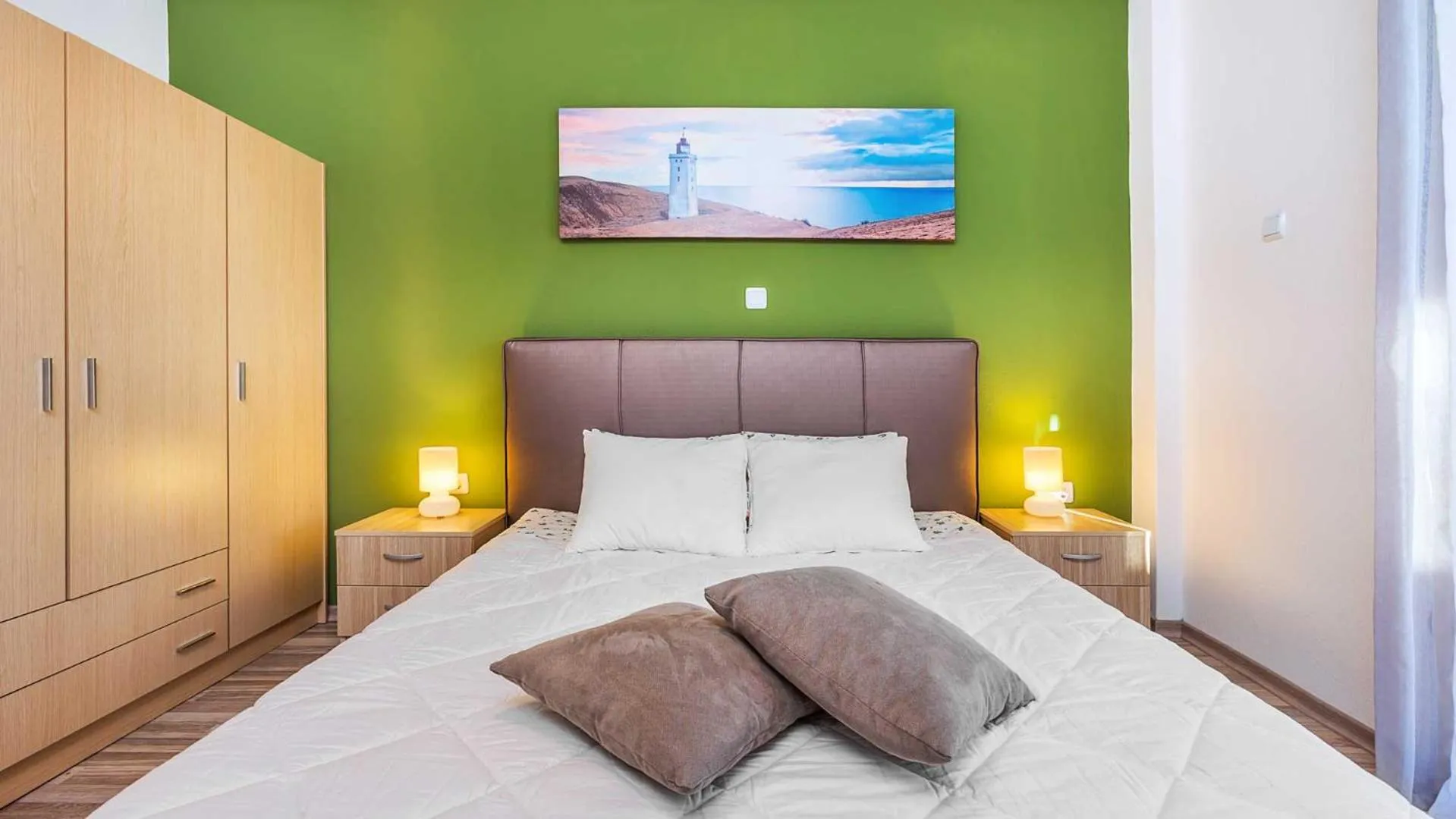 Bed in Michalis Apartments