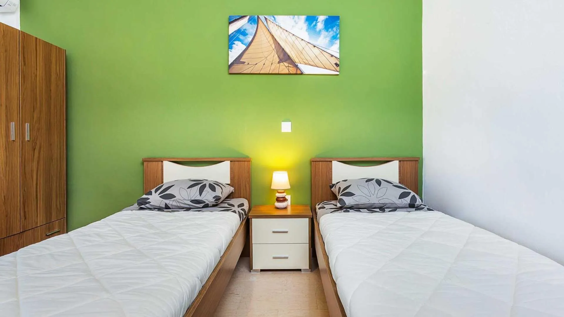 Bed in Michalis Apartments