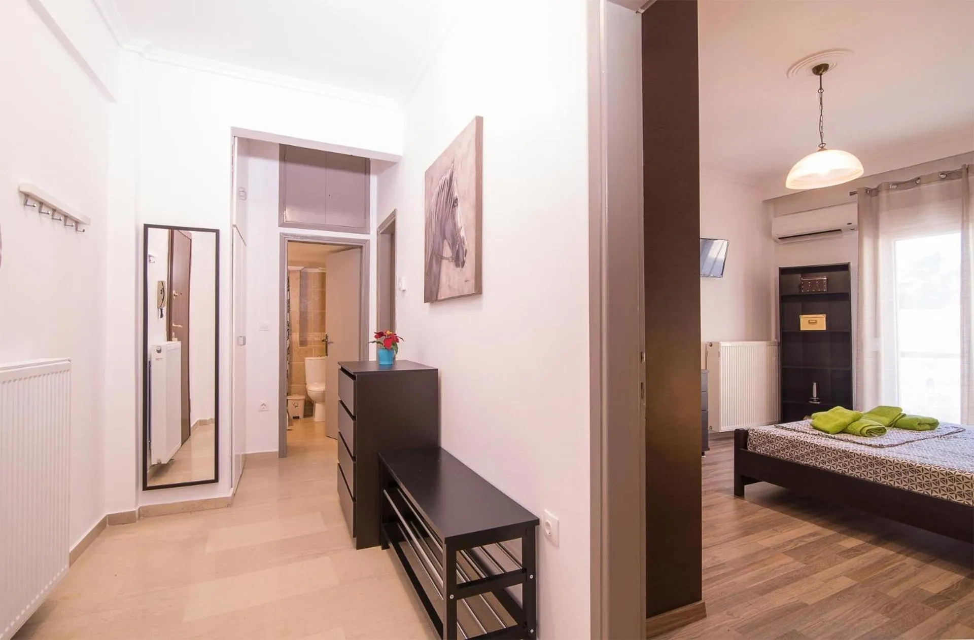 Bed in Michalis Apartments