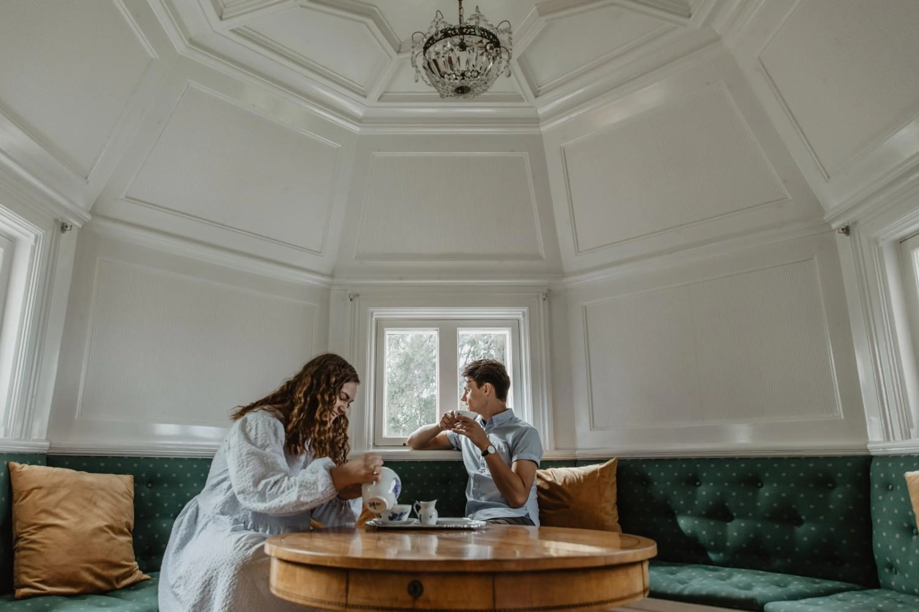 Living room in Hotel Slottsvillan