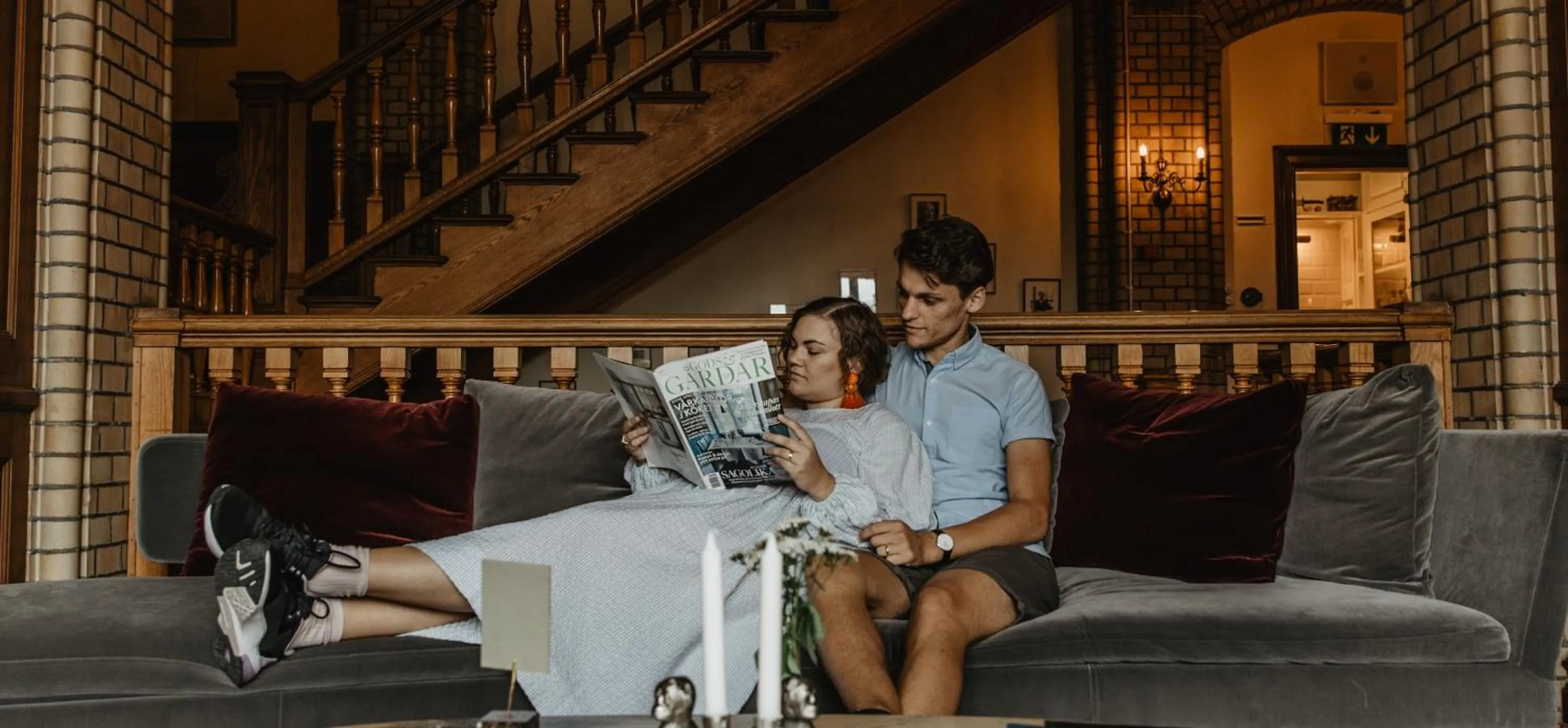 Lobby or reception in Hotel Slottsvillan