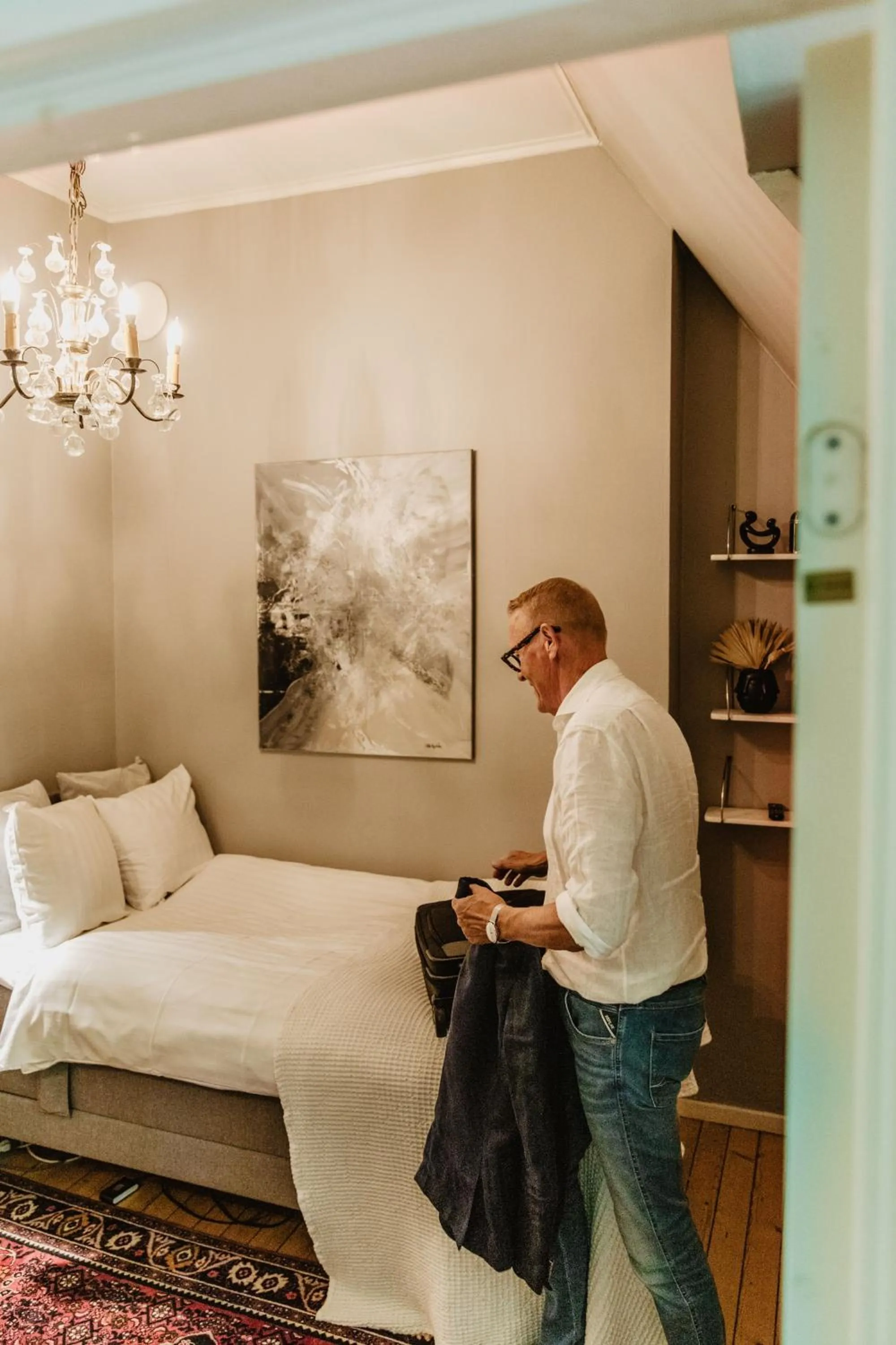 Bedroom, Bed in Hotel Slottsvillan