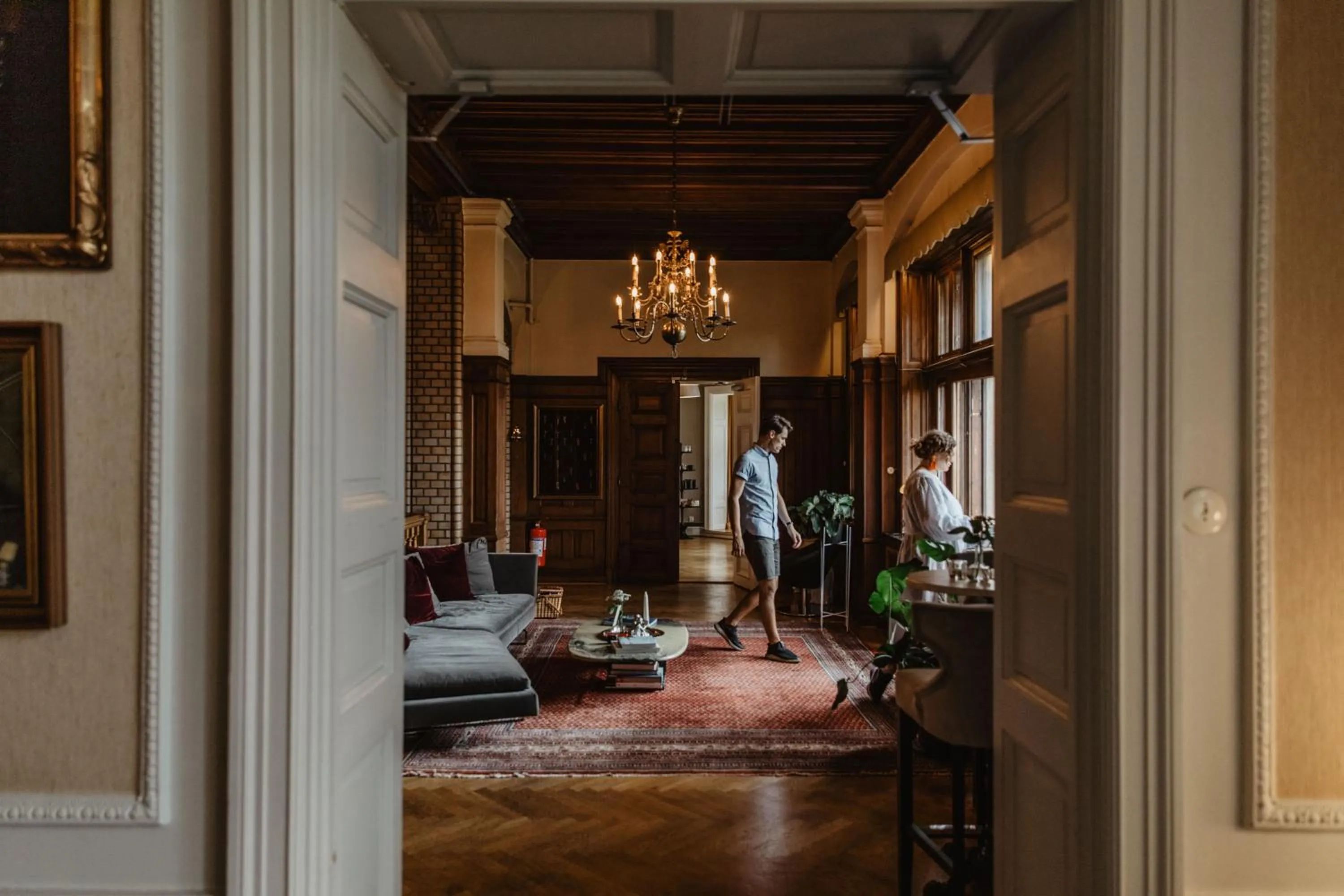 Lobby or reception in Hotel Slottsvillan