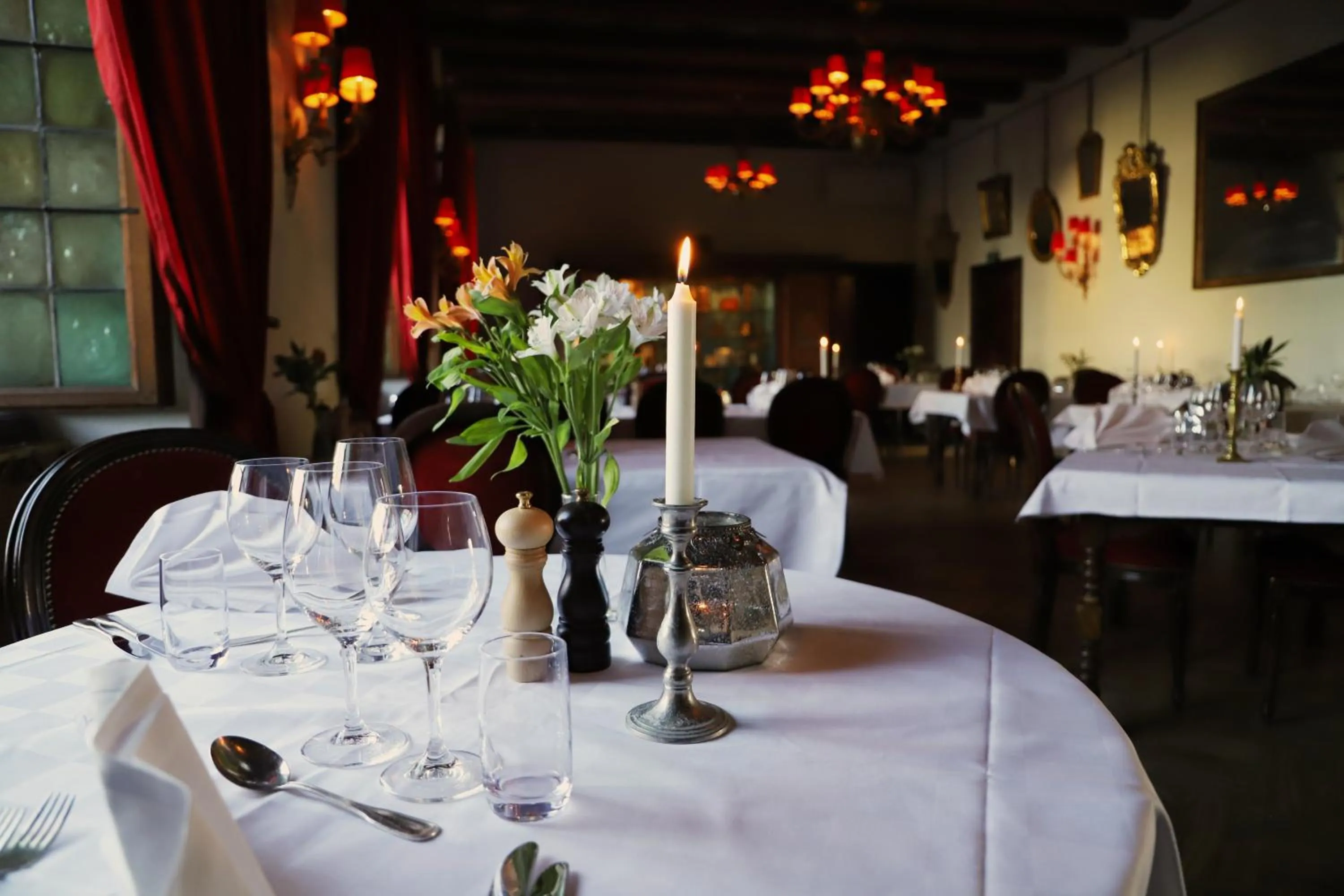 Dining area in Häringe Slott