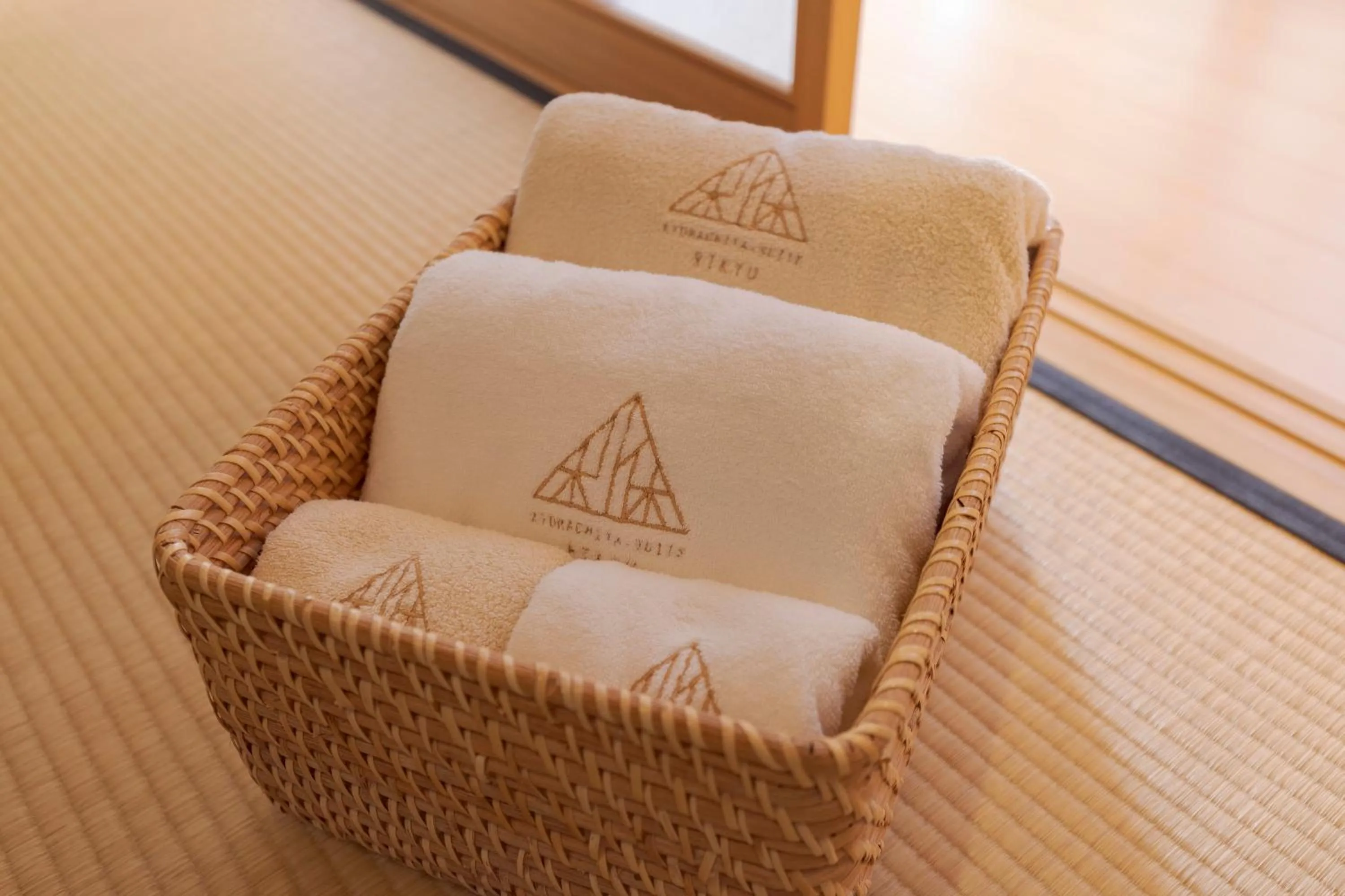 towels in Kyomachiya Suite Rikyu